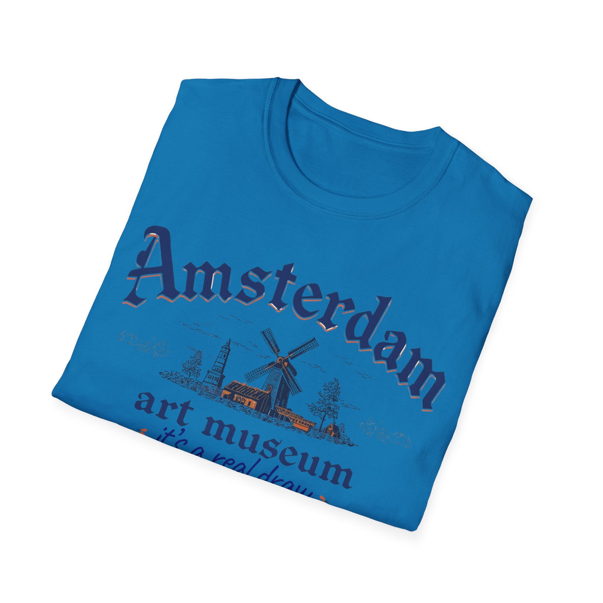Amsterdam Art Museum T-Shirt – "It's a Real Draw" Travel Souvenir Tee