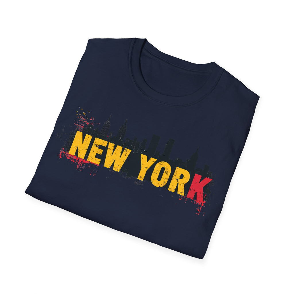 New York skyline graffiti T-Shirt | NYC skyline urban street art