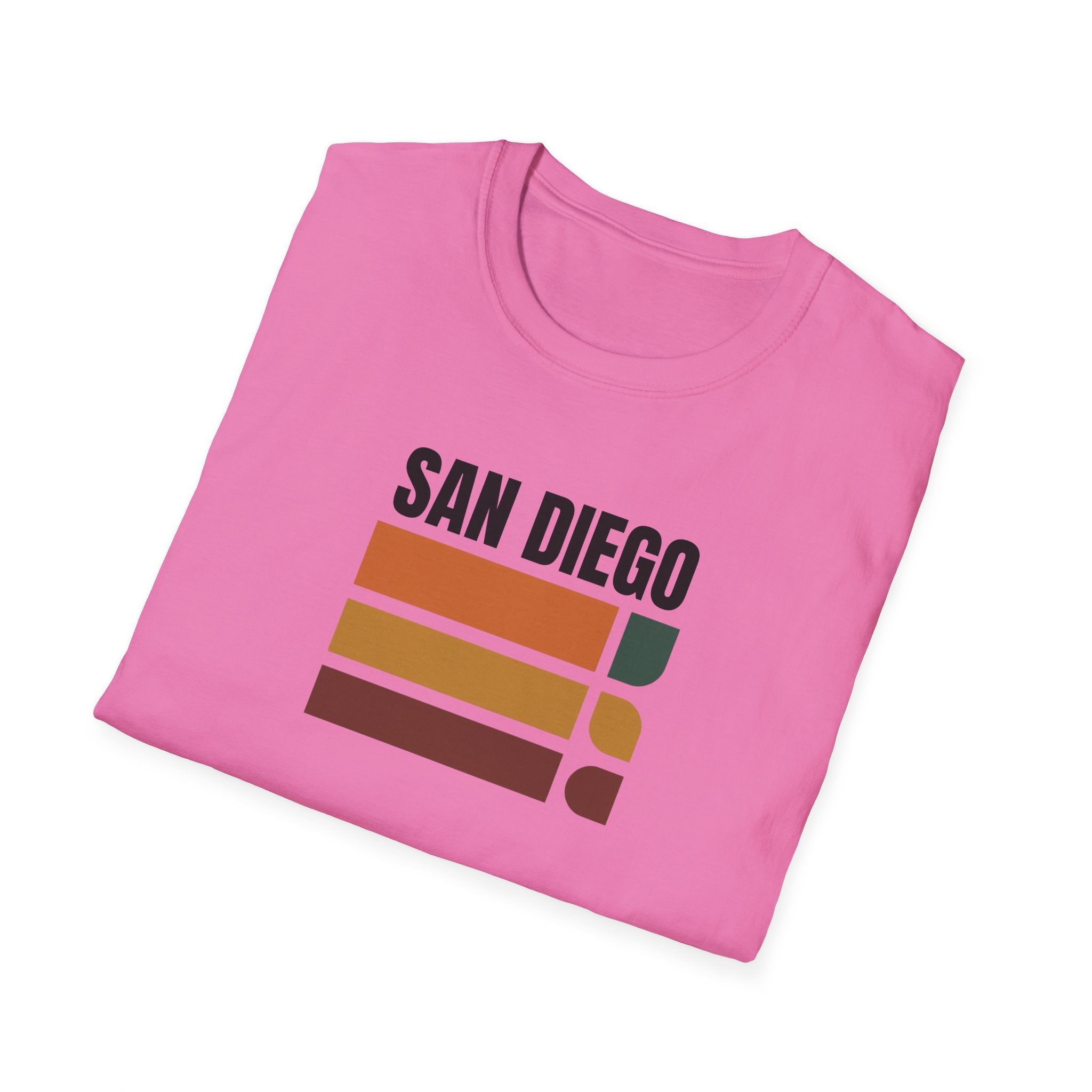 San Diego Retro Stripes T-Shirt | Vintage City Graphic