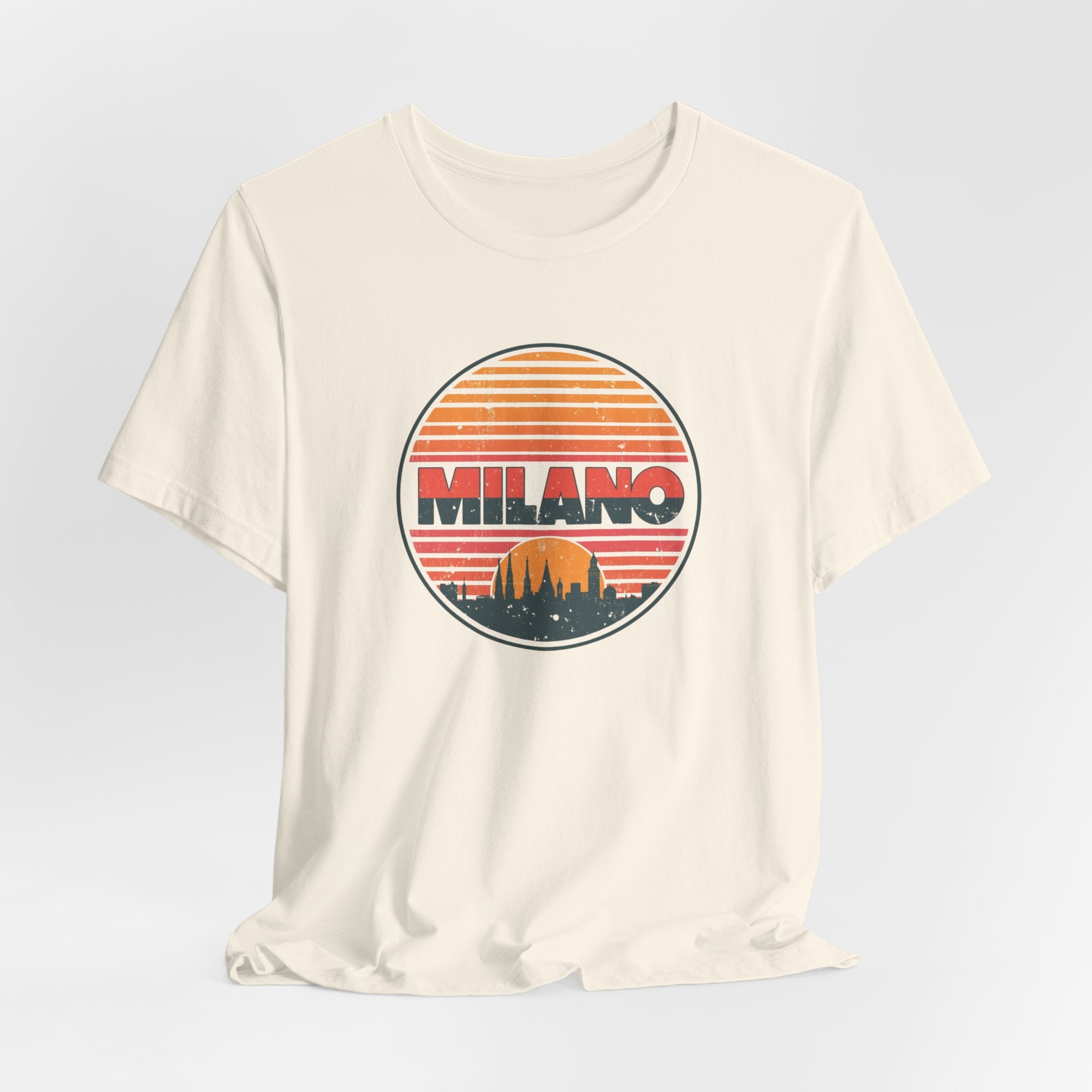 Milano Retro Sunset Tee — Vintage Italy Travel T‑Shirt