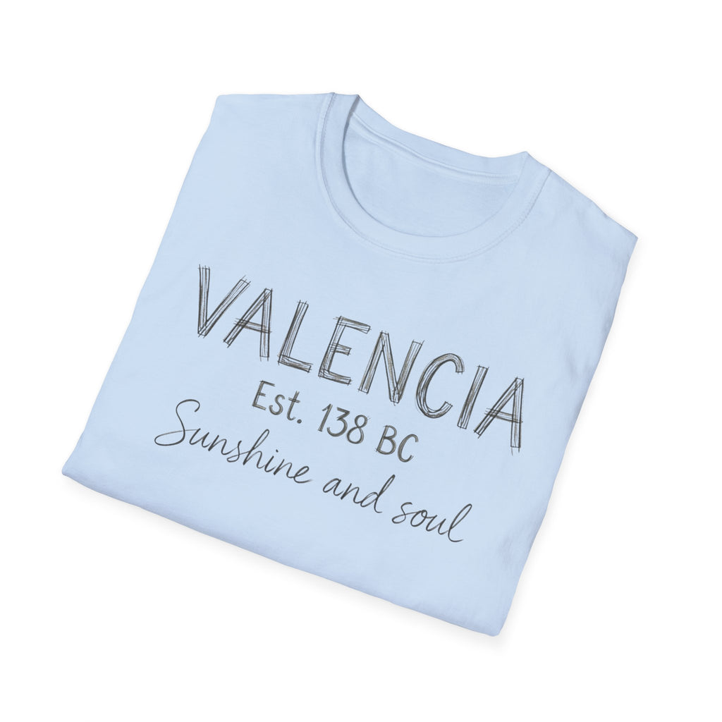 Valencia Est. 138 BC "Sunshine and Soul" T-Shirt
