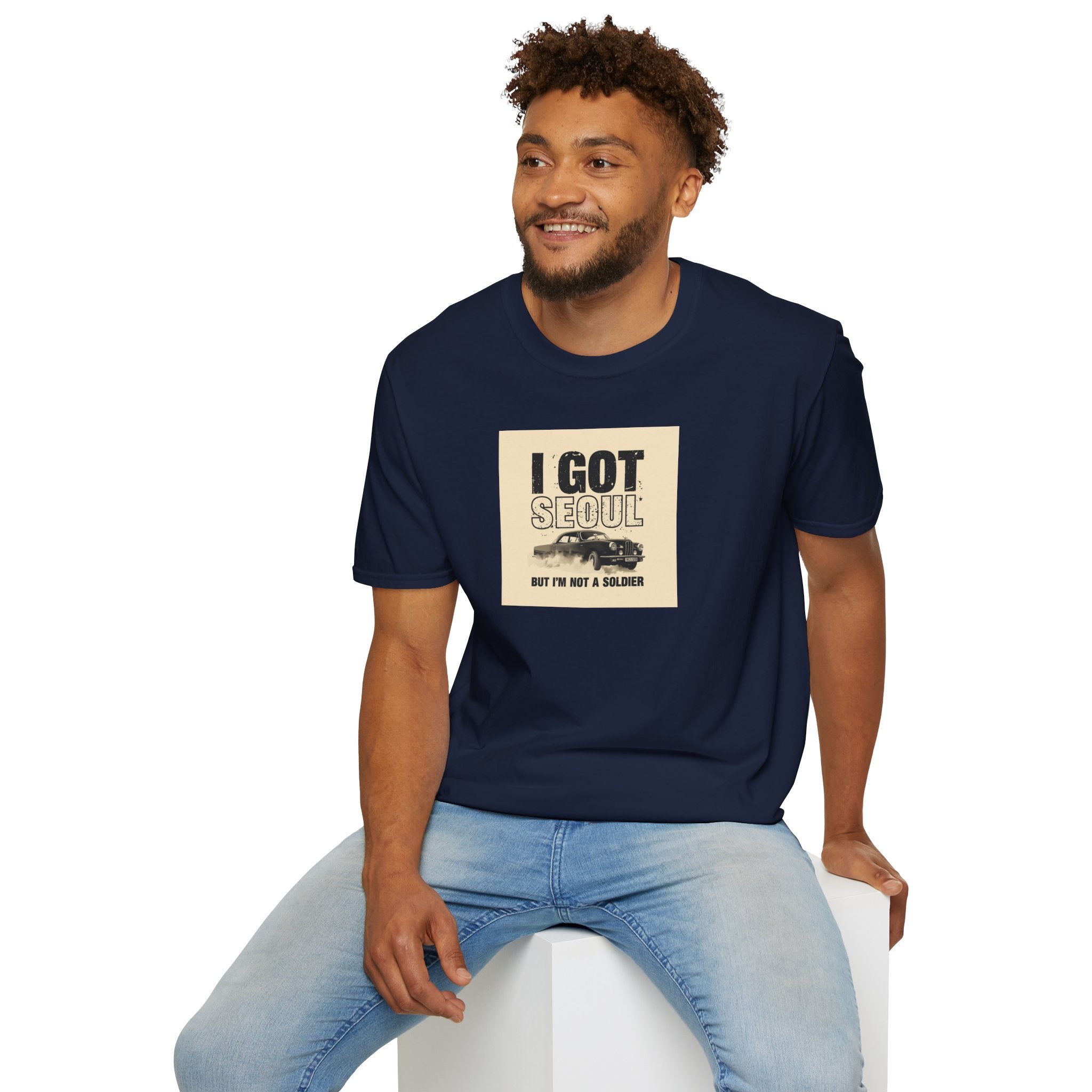 Seoul Travel Tee — "I Got Seoul But I’m Not A Soldier" Vintage Korea Souvenir T-Shirt