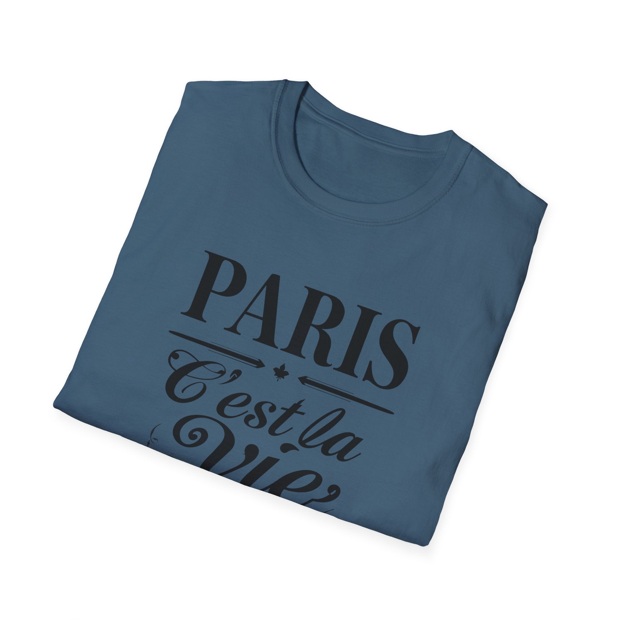 Paris C'est la Vie T-Shirt | French Script Tee, Paris Typography Shirt