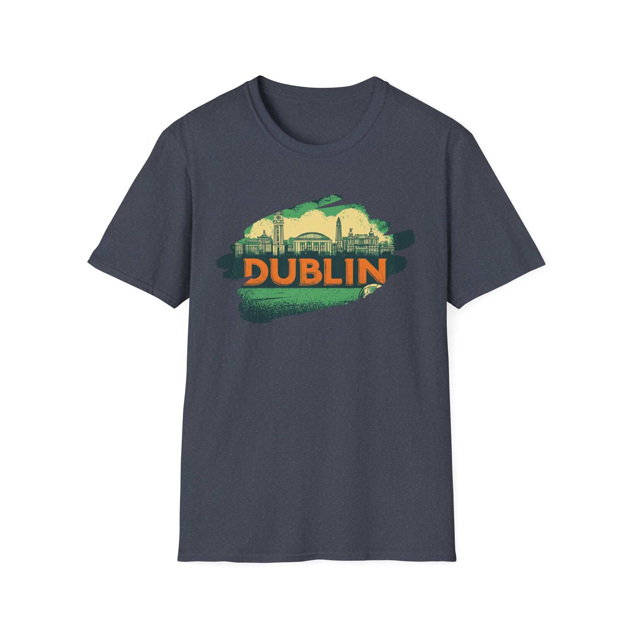 Dublin skyline brushstroke T-Shirt | Ireland travel city tee