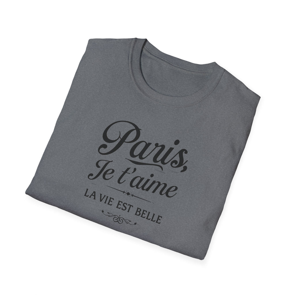 Paris Je t'aime T-Shirt | La Vie Est Belle Parisian Script
