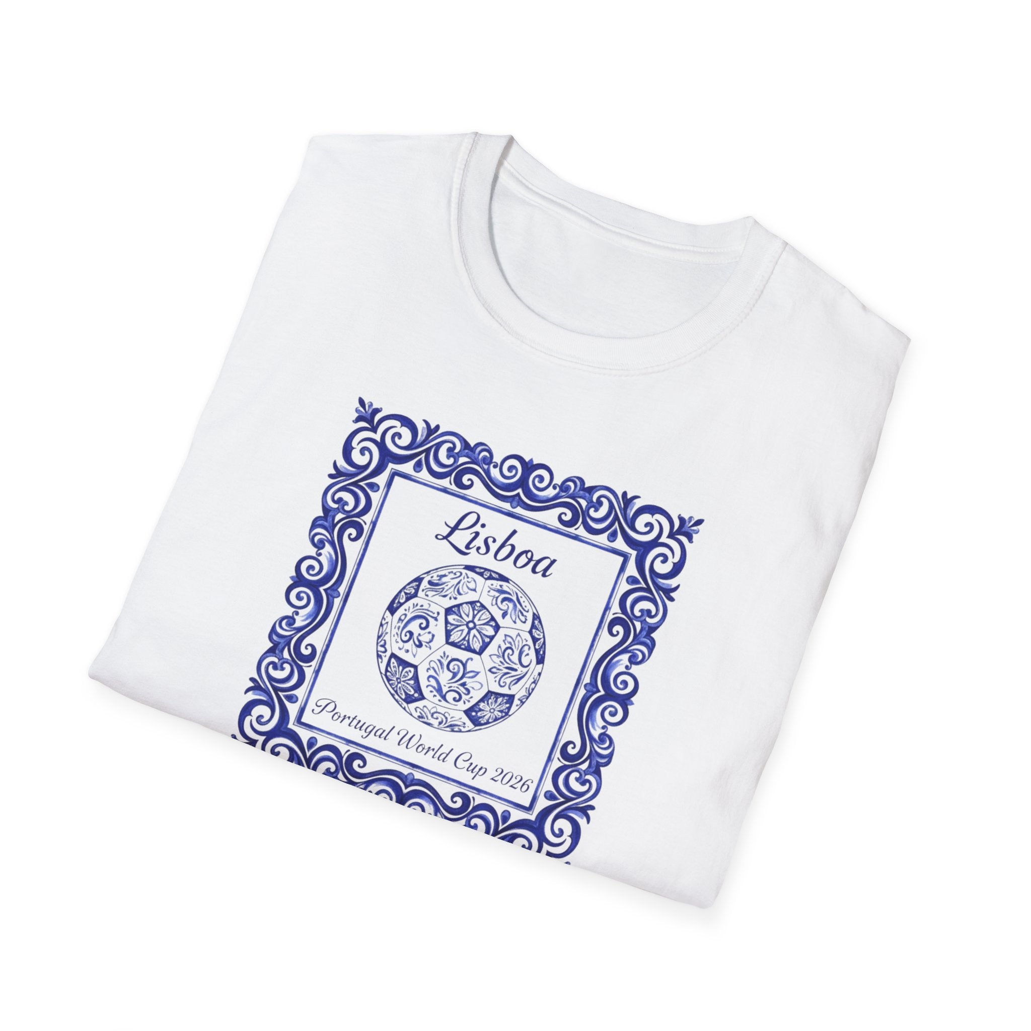 Lisboa Azulejo T-Shirt — Portuguese Tile Vintage Travel Tee