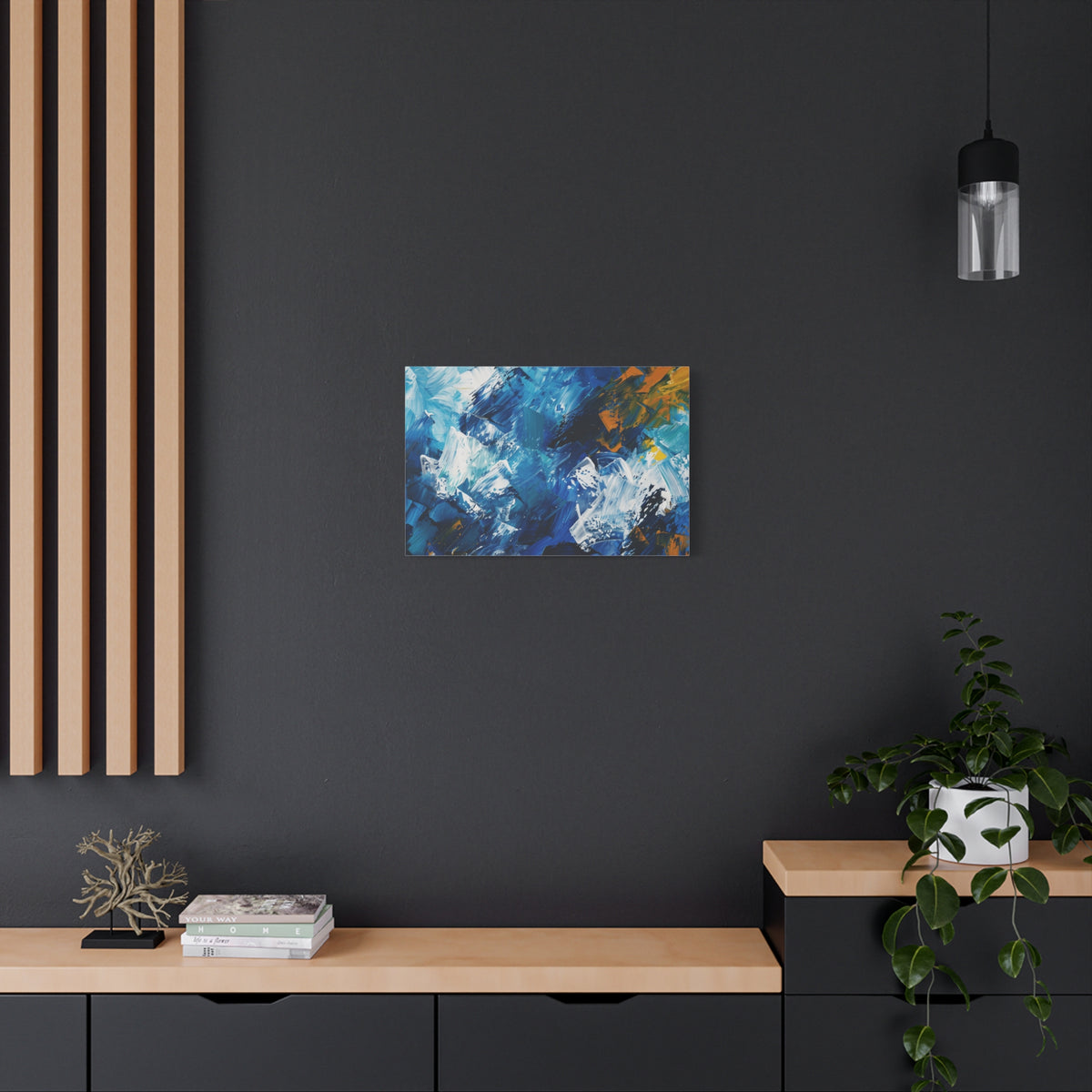Abstract Painting Inspired by Munich and Bavarian Culture Stretched Canvas Wall Art