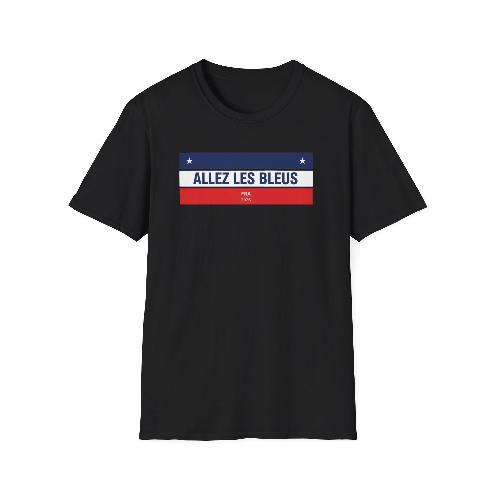 T-Shirt — Allez Les Bleus French Flag Soccer Supporter Tee
