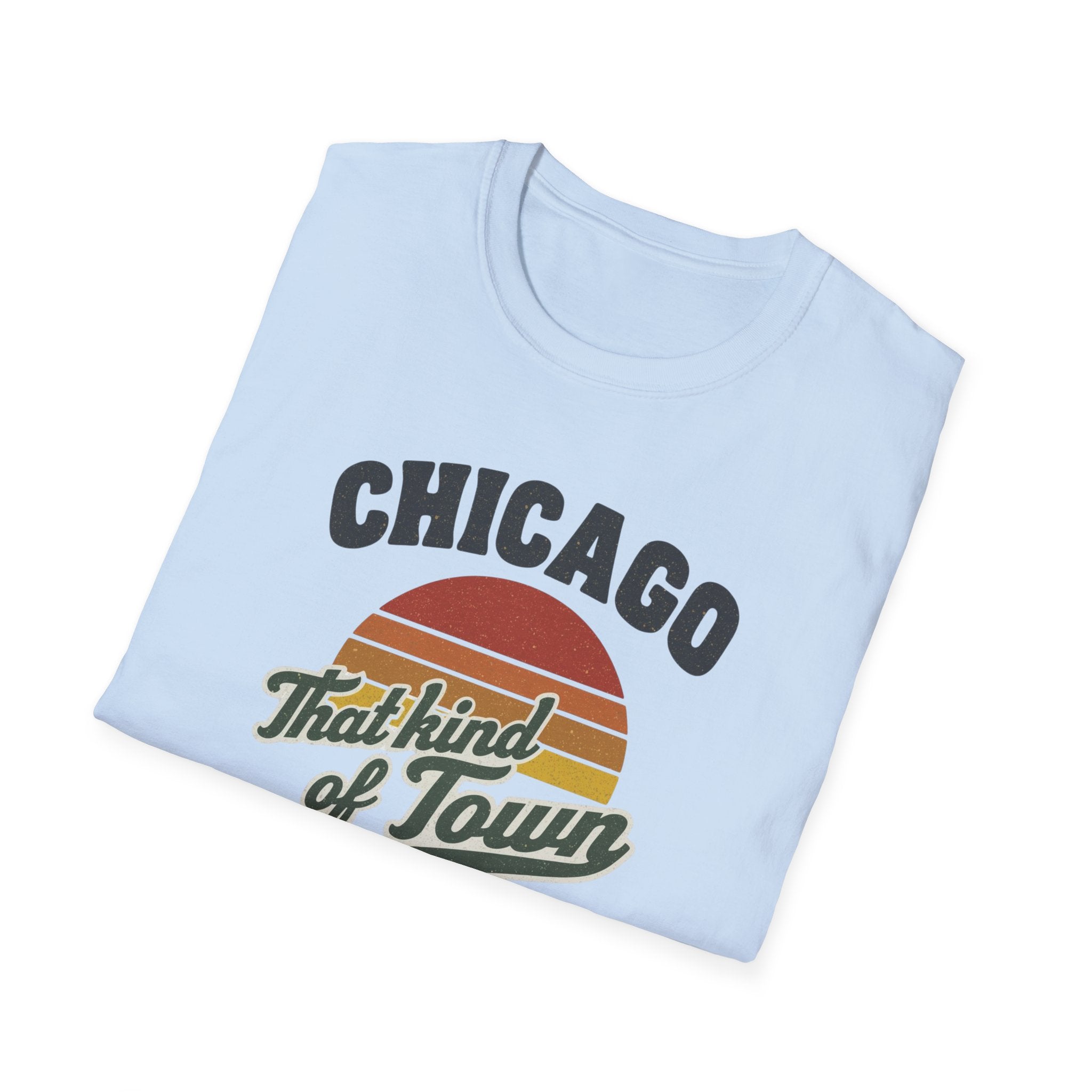 Chicago That Kind of Town Retro Sunset T-Shirt