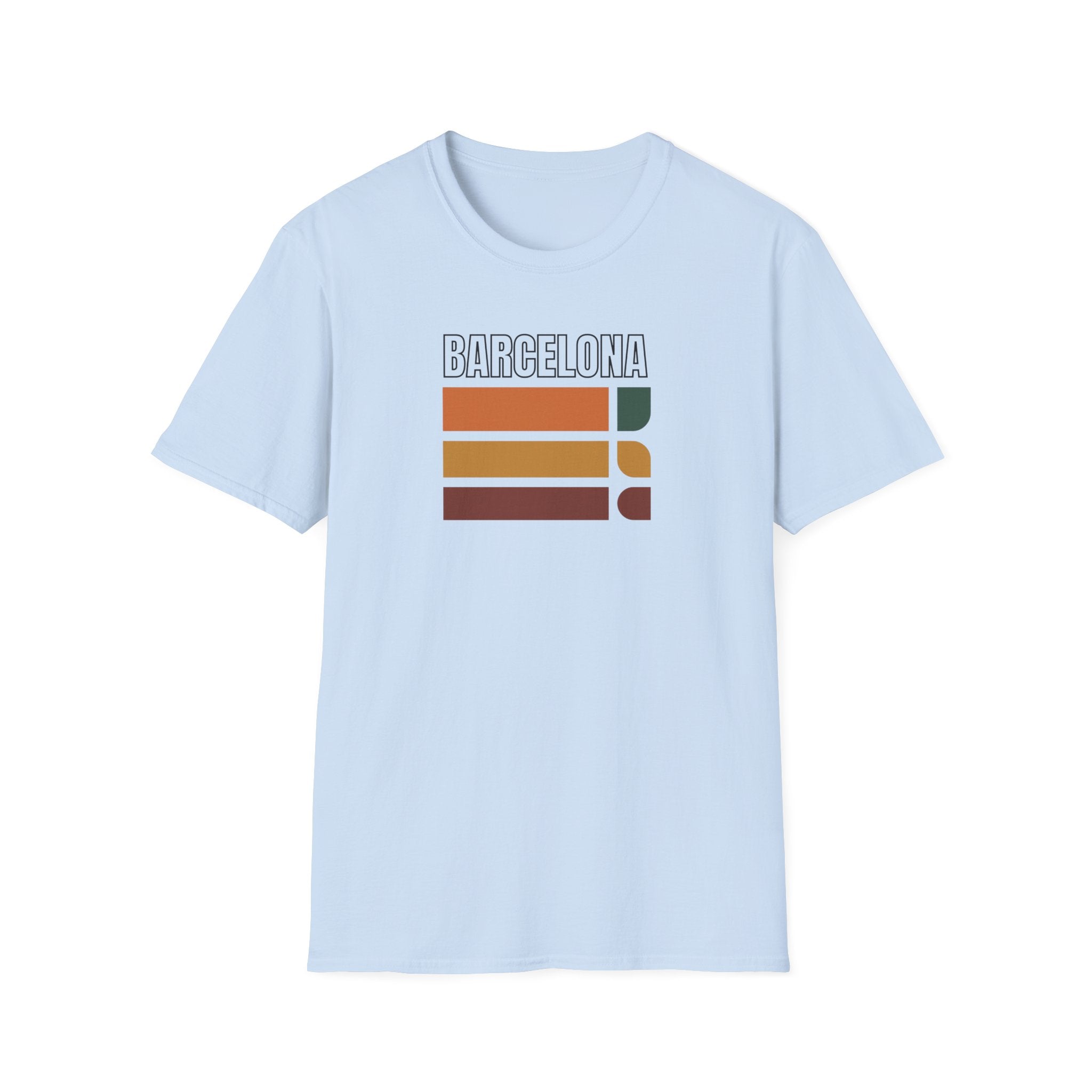 Barcelona retro stripes T-Shirt | vintage travel city tee