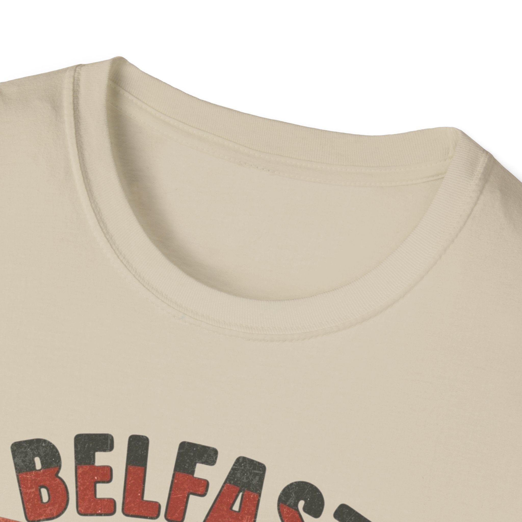Belfast 'Completely Banjaxed' Retro Stripe T-Shirt — Vintage Irish Humor Tee