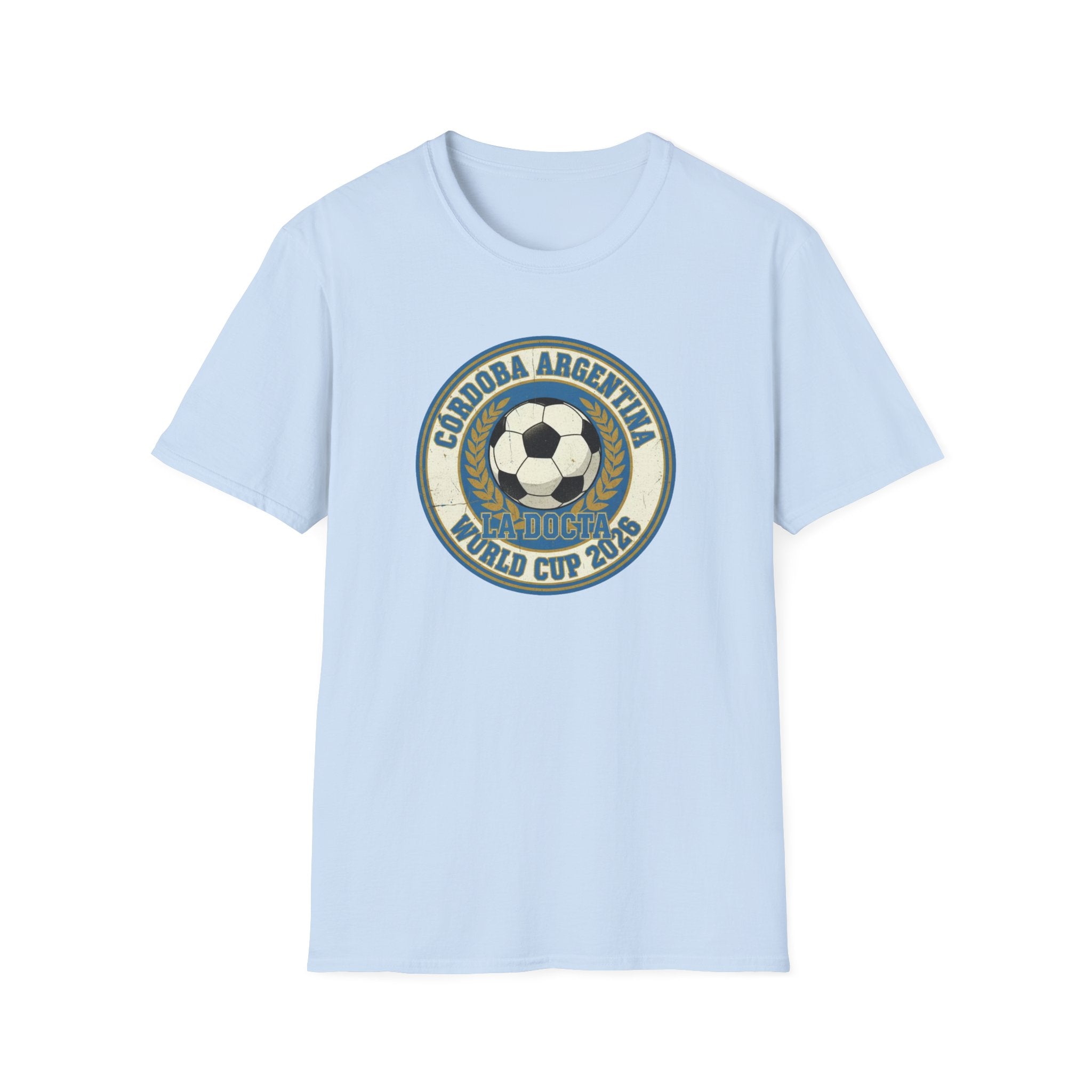 Argentina World Cup 2026 Soccer T-Shirt — Córdoba Retro Football Crest