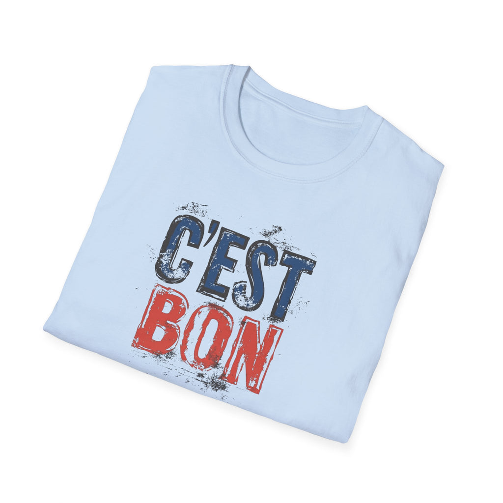 C'est Bon distressed French flag lettering T-Shirt | France graphic tee