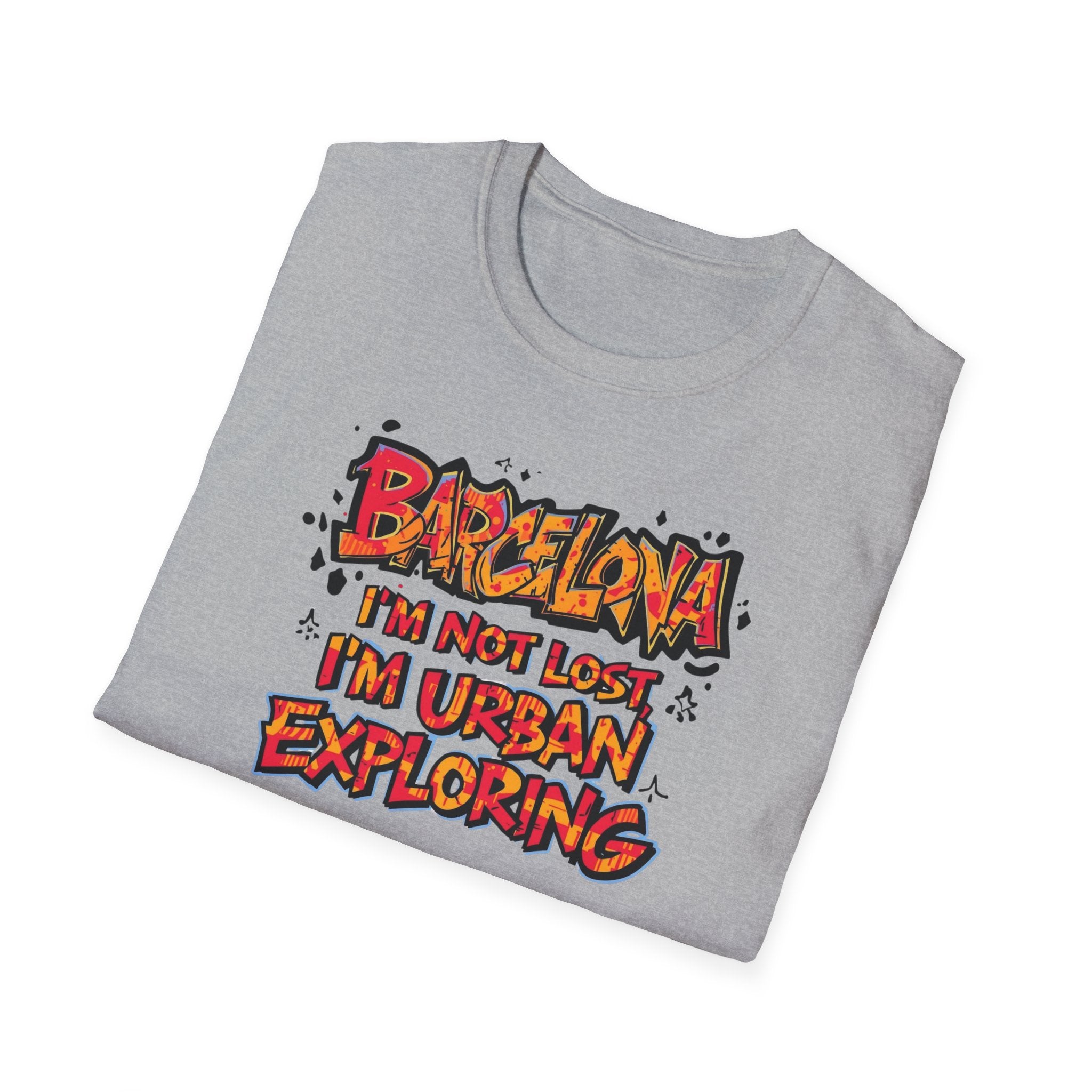 Barcelona Urban Exploring T-Shirt — "I'm Not Lost, I'm Urban Exploring" Travel Tee