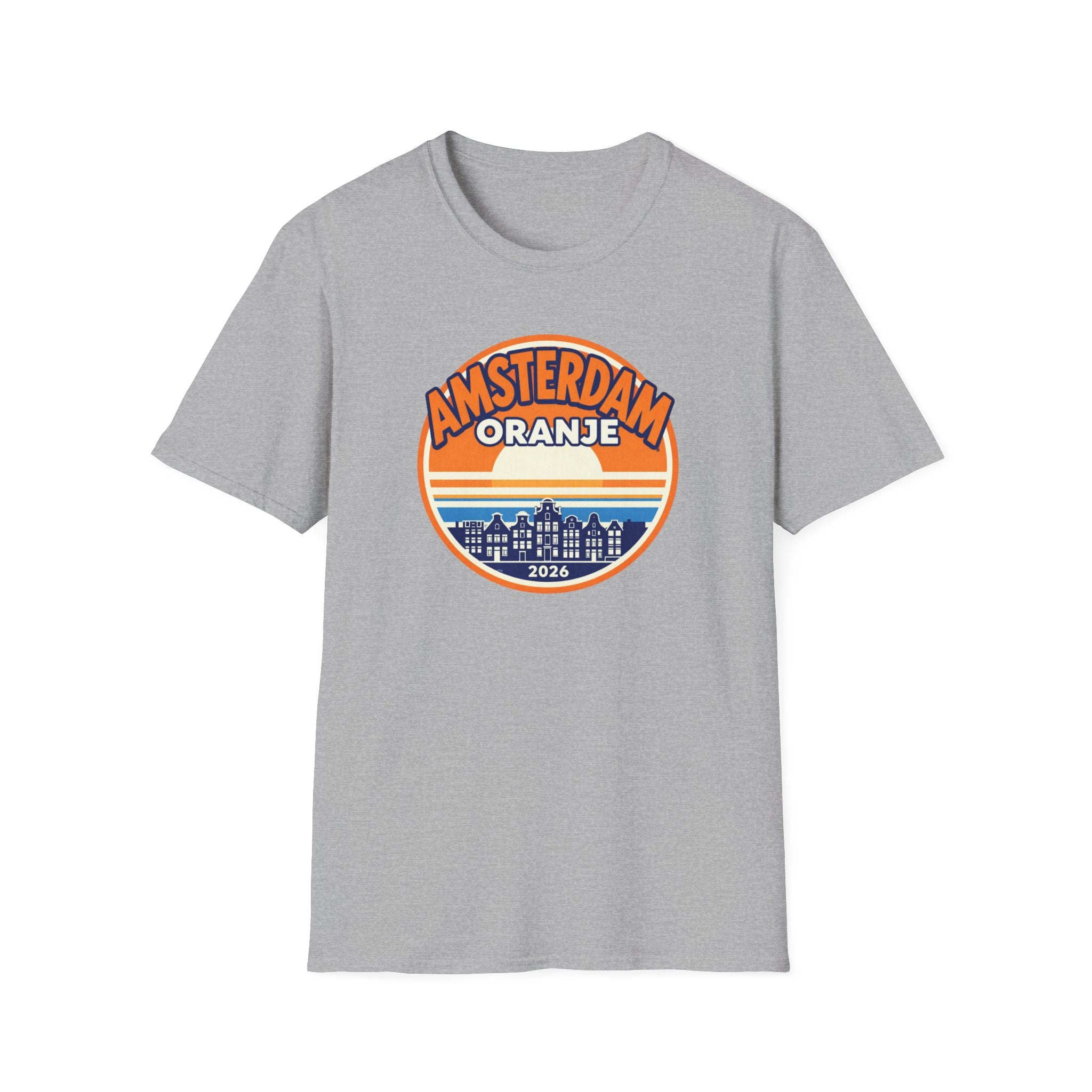 Amsterdam Oranje Retro Sunset T-Shirt