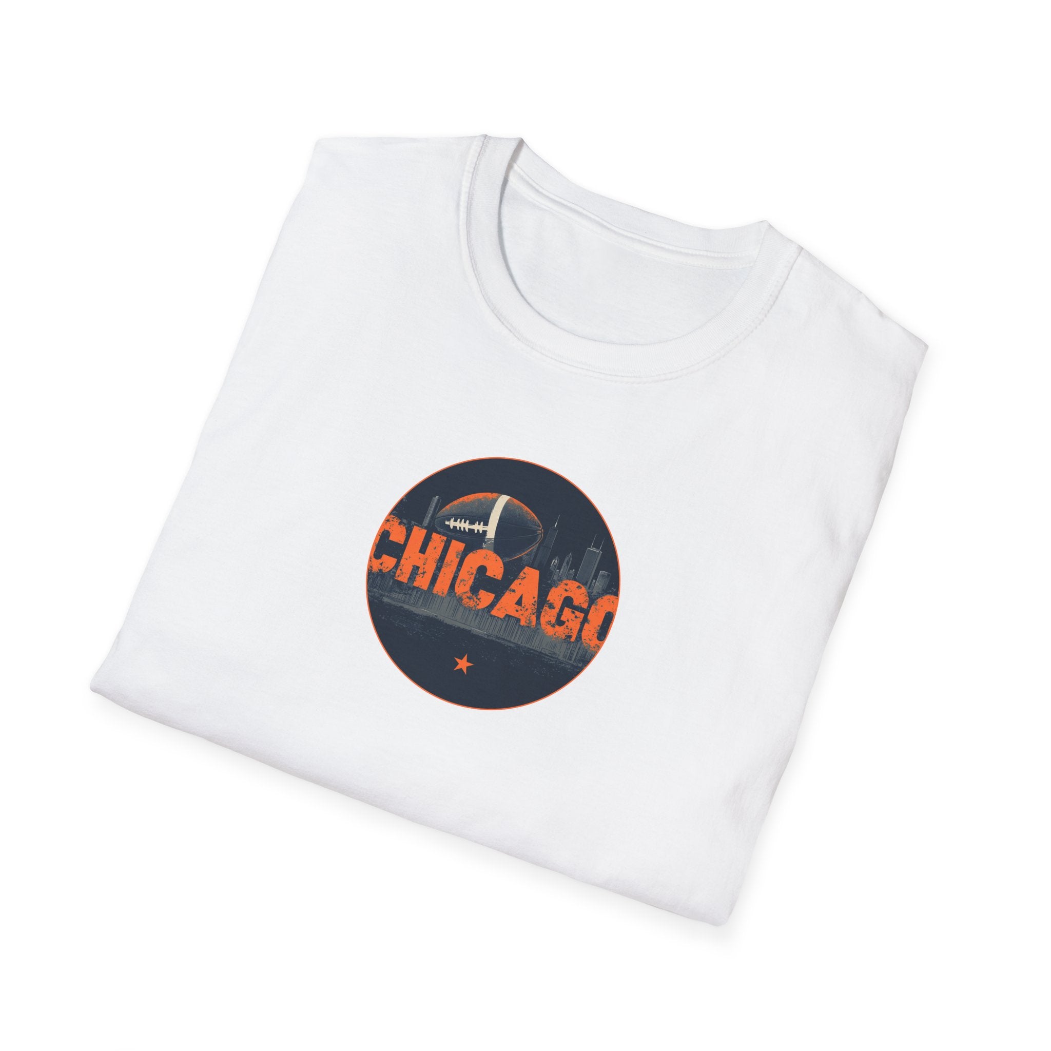 Chicago Skyline Circle t-shirt | Cityscape Retro Chicago Tee
