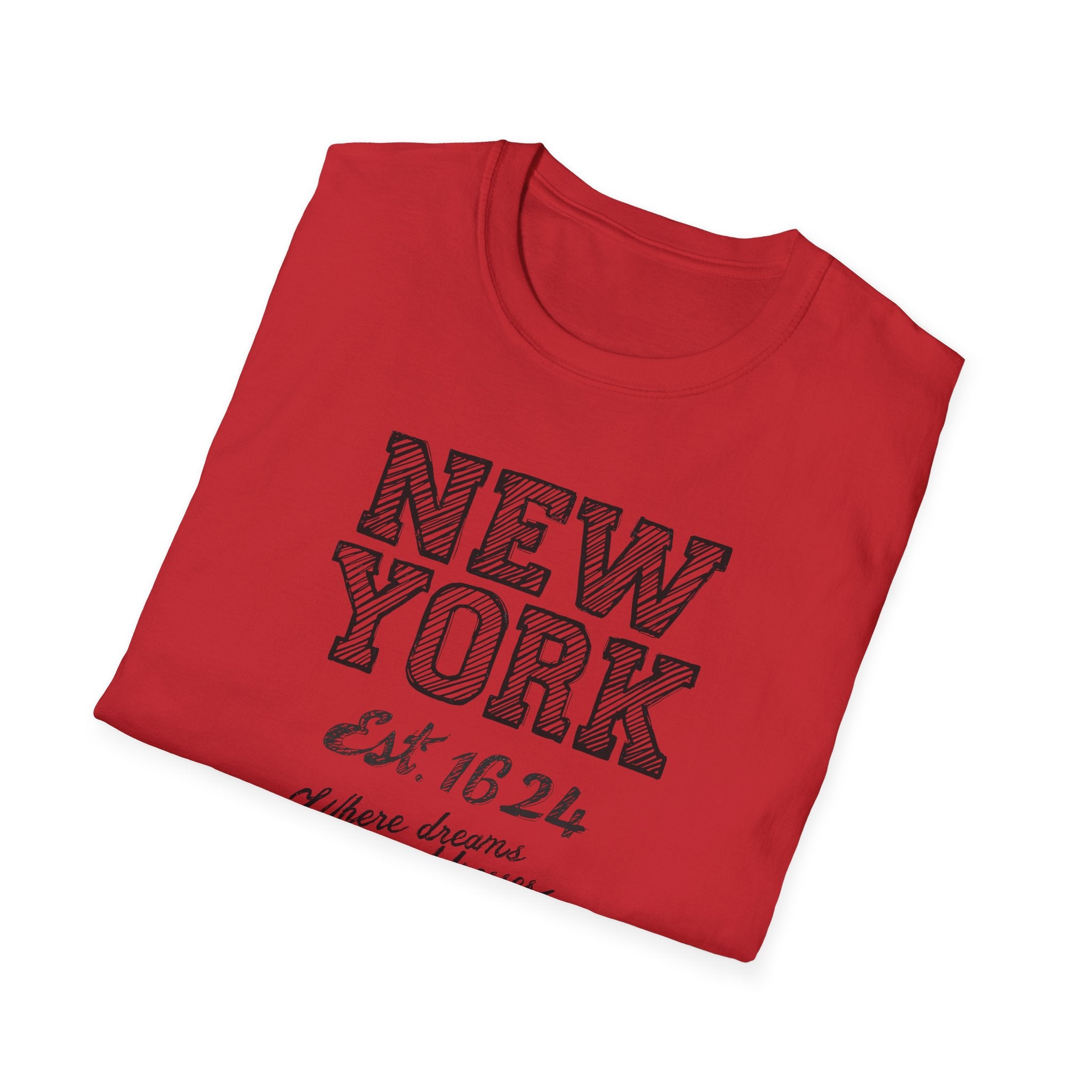 New York Est. 1624 Vintage City T-Shirt — Retro Travel Tee