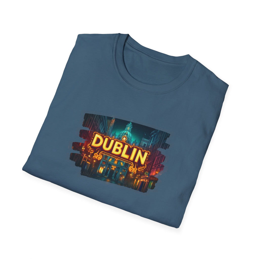 Dublin Cityscape Painting T-Shirt | Ireland Travel Souvenir