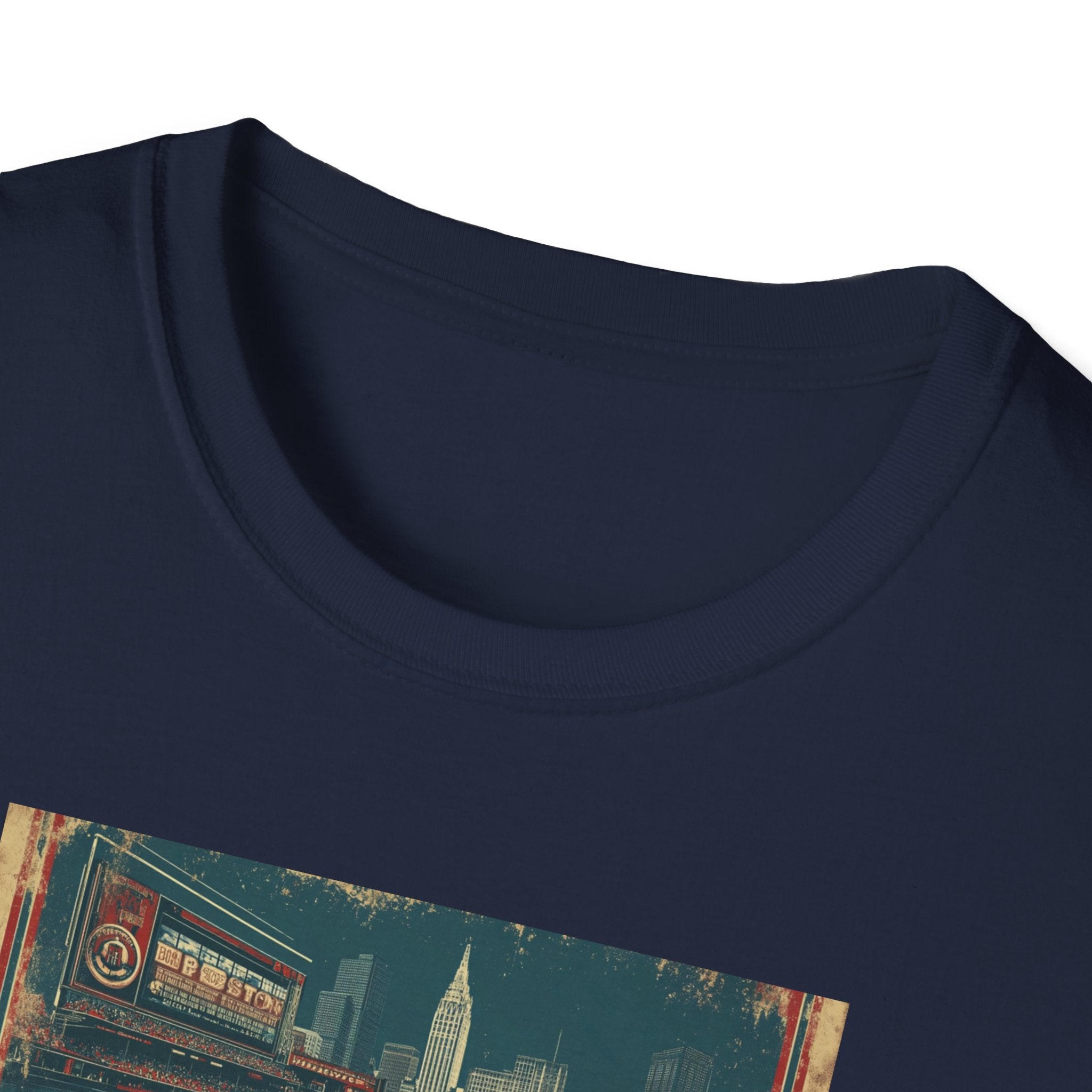 Boston Vintage Baseball T-Shirt | City Skyline, Retro Sports Design