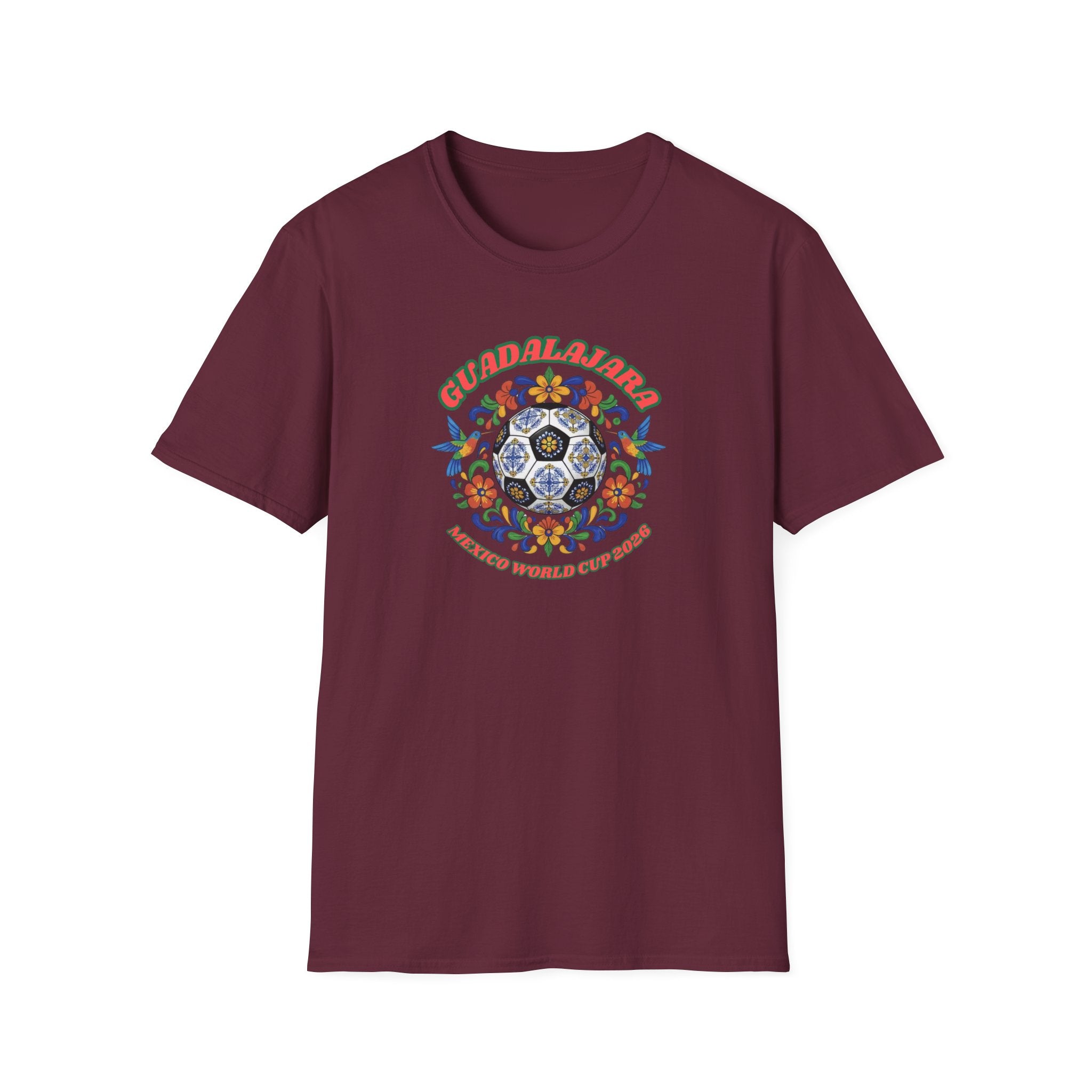 Day of the Dead Floral Soccer T-Shirt – Mexican Calavera Football Design