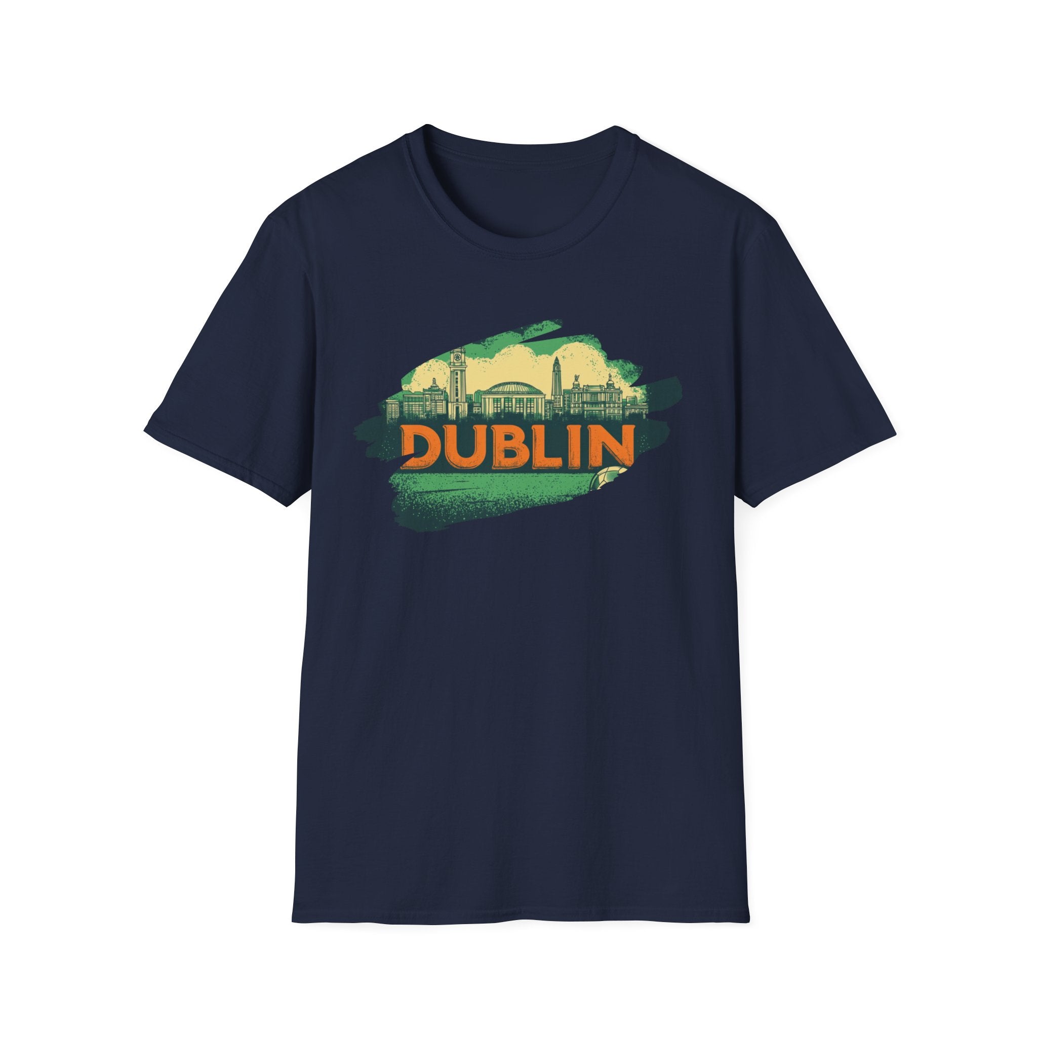 Dublin skyline brushstroke T-Shirt | Ireland travel city tee