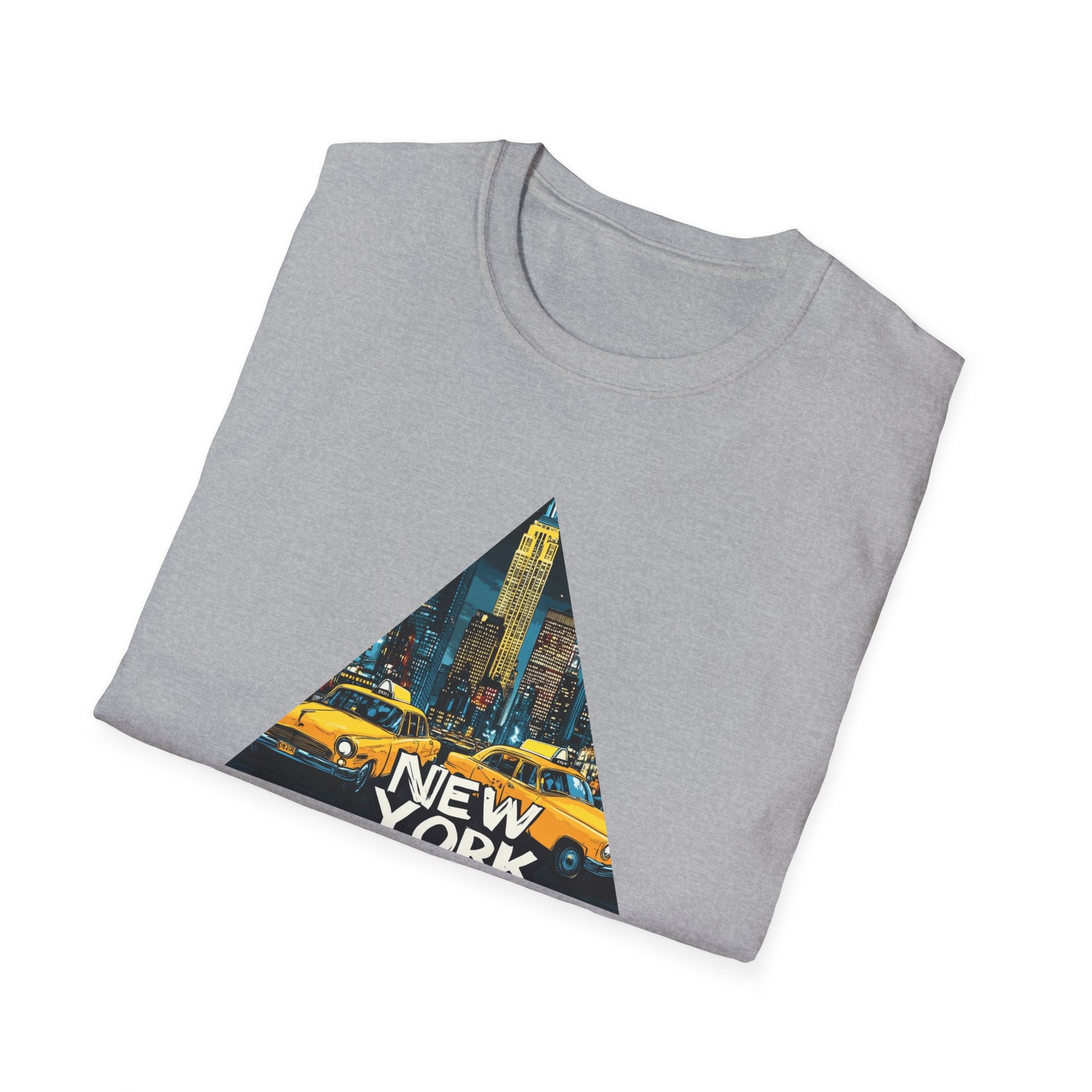 New York City Taxi Triangle T-Shirt | NYC Skyline Graphic Tee