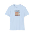 Paris Retro Stripes T-Shirt | Vintage Skyline Bars, Minimal Graphic