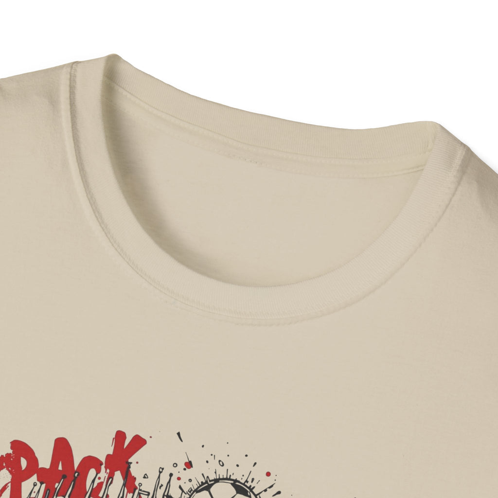 Pack Mas T-Shirt | Skull Mask Illustration, Horror Dripping Text
