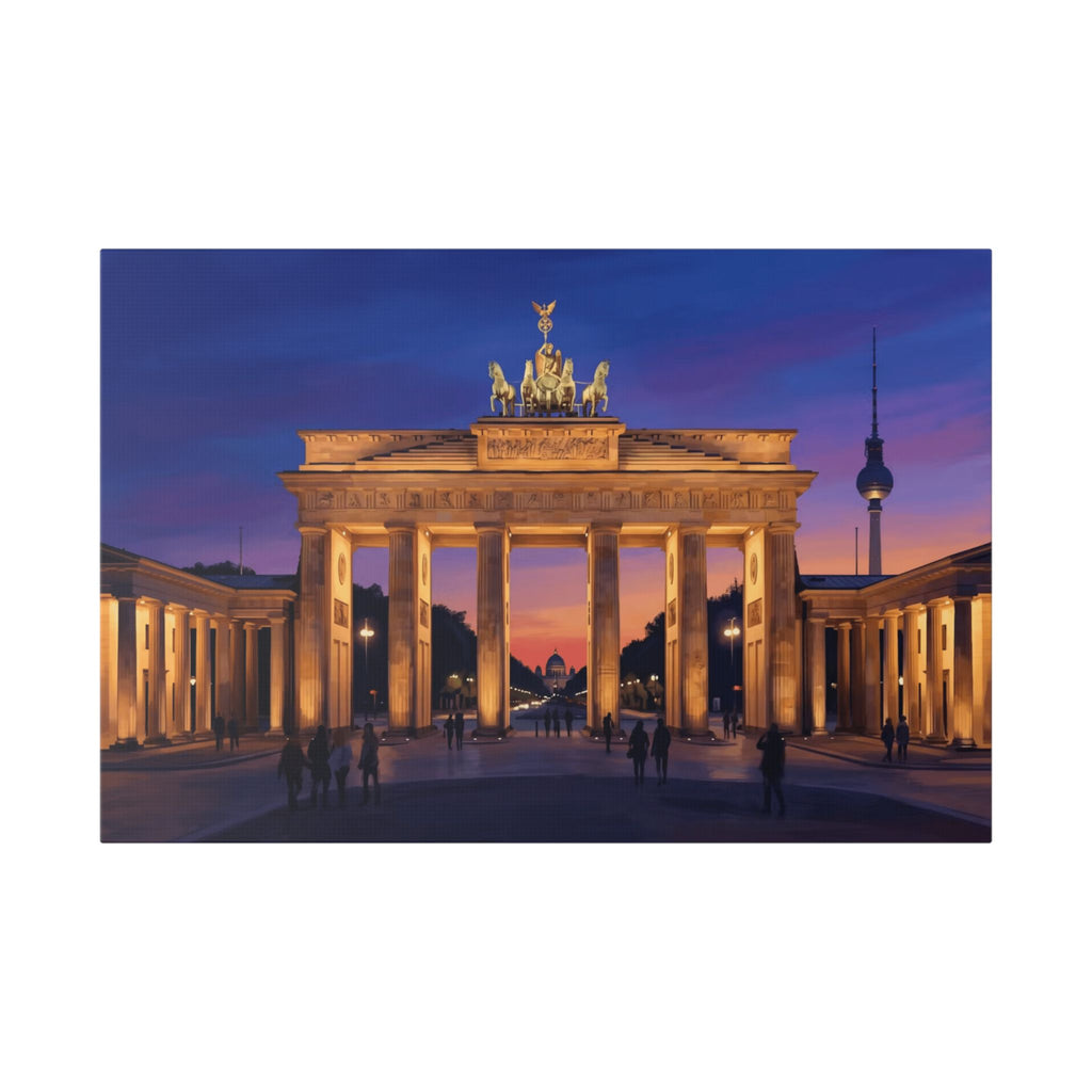 Brandenburg Gate Sunset Canvas Print