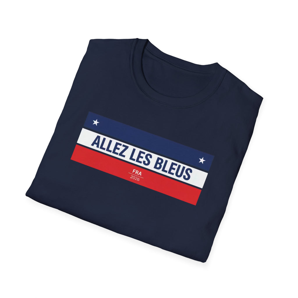 T-Shirt — Allez Les Bleus French Flag Soccer Supporter Tee