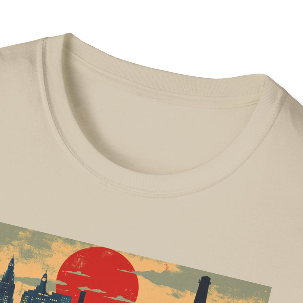 Manchester Skyline T-Shirt | Retro Cityscape Travel Tee