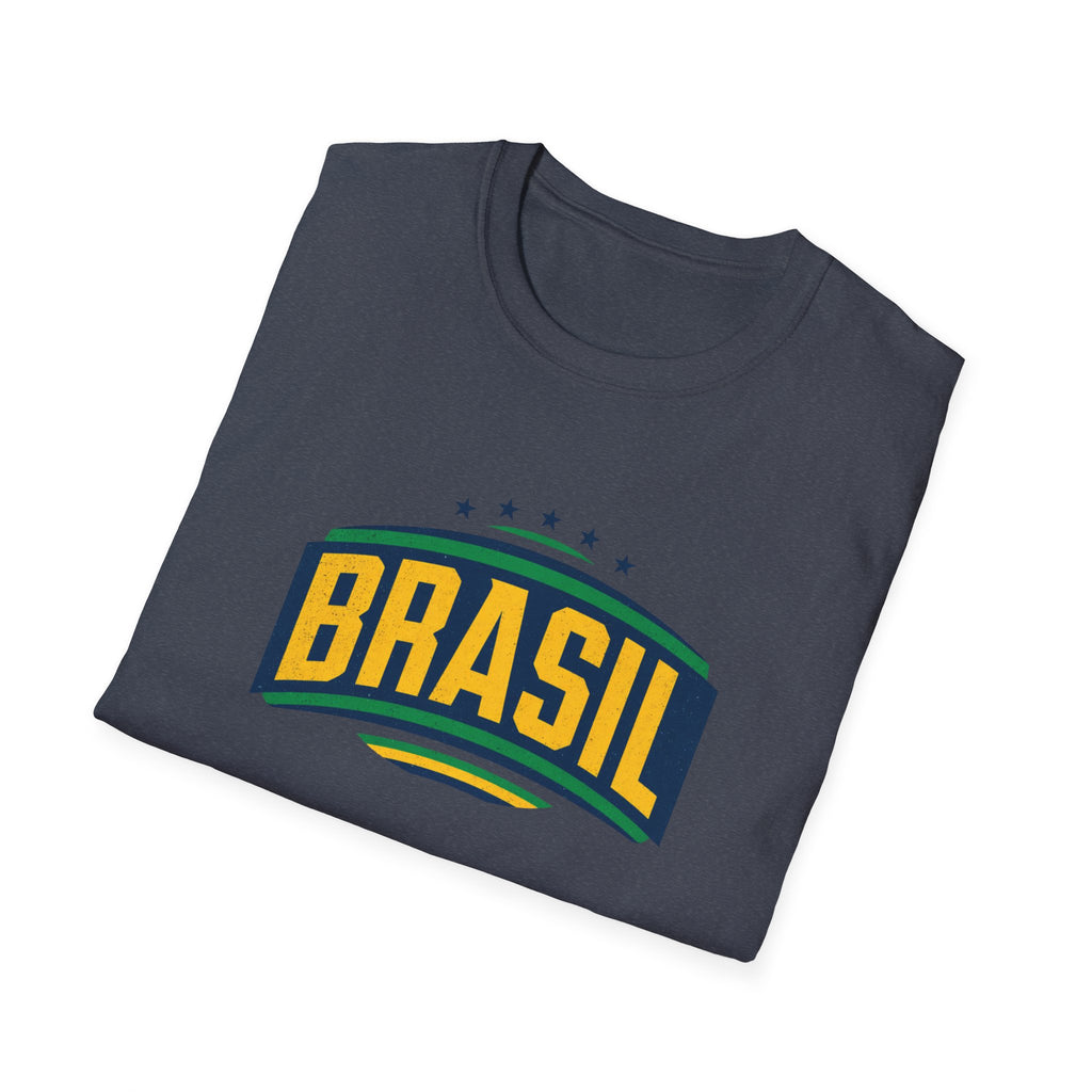 Brasil Retro Arch T-Shirt | Brazilian Flag Colors, Soccer Pride