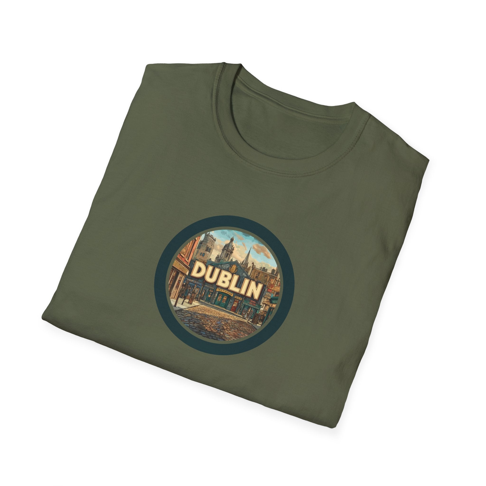 Dublin Vintage Cityscape T-Shirt | Ireland Travel Souvenir
