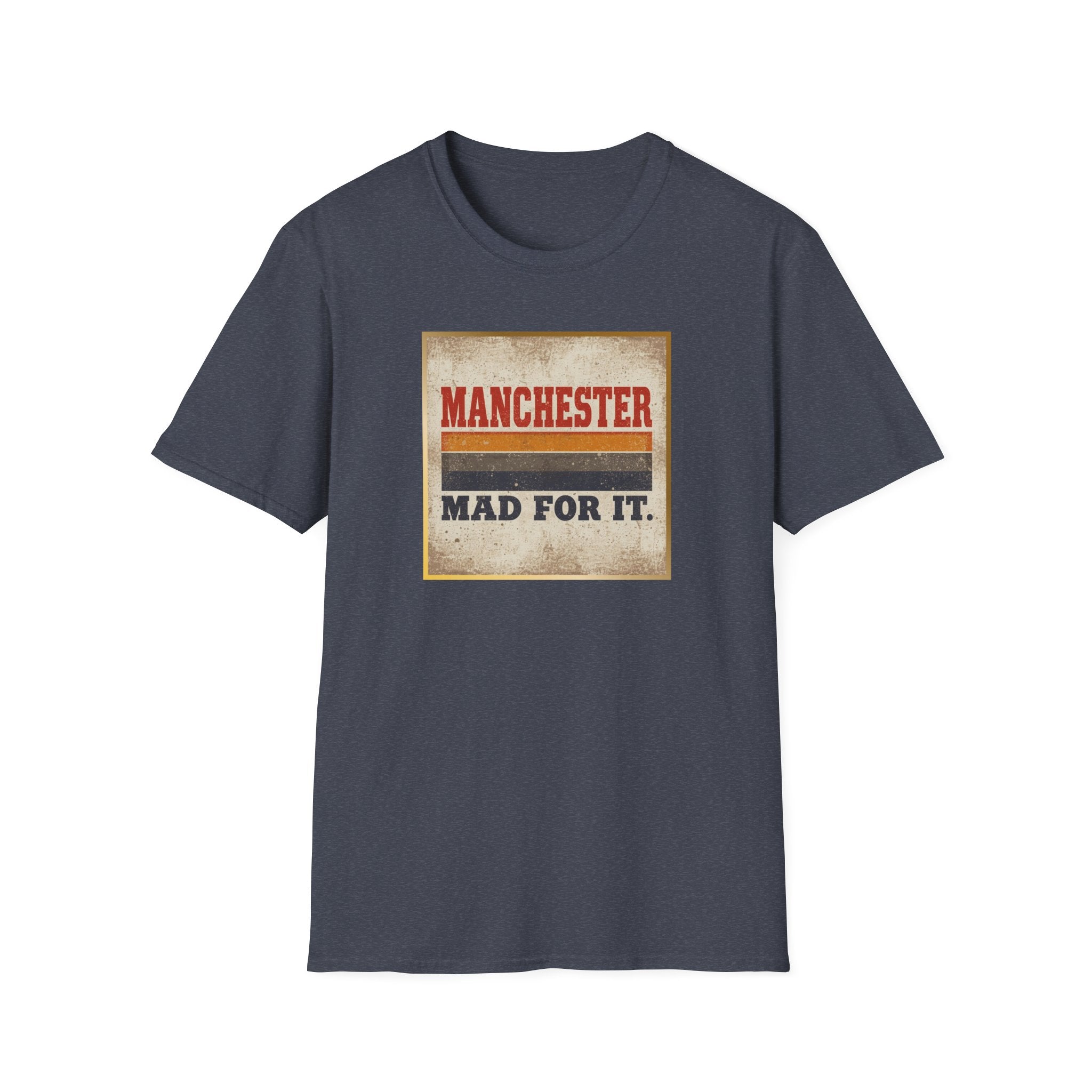 Manchester Mad For It T-Shirt — Vintage Football / City Pride Tee