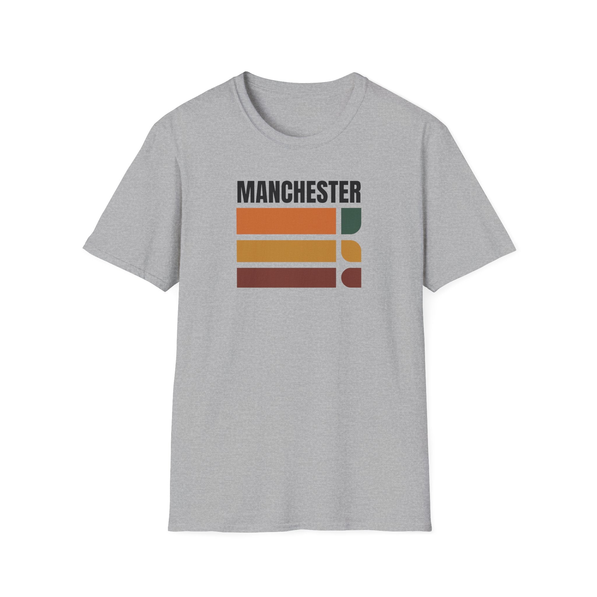Manchester Retro Stripes T-Shirt | Vintage City Graphic