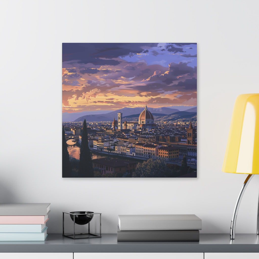 Florence Sunset Canvas Print — Classic Stretched Wall Art