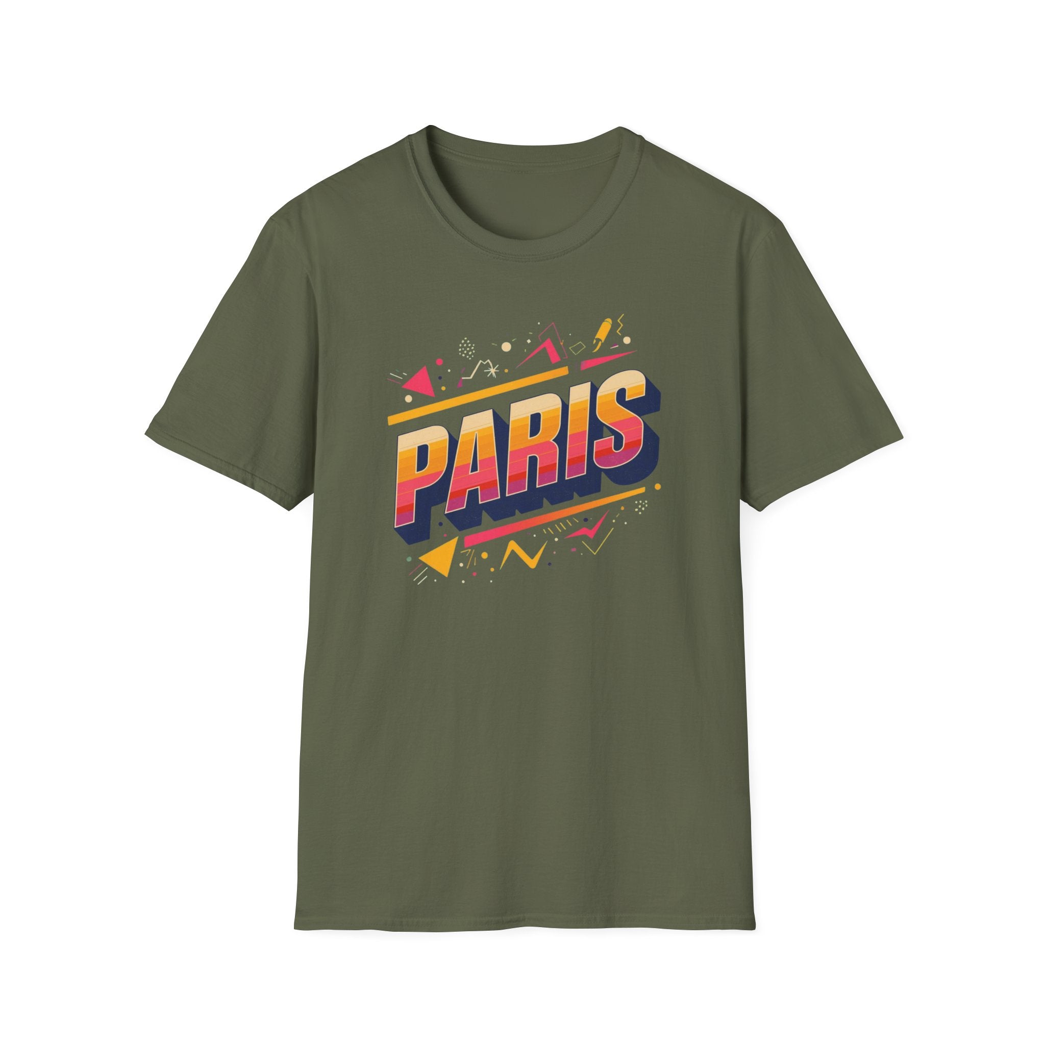 Paris Retro Graphic T-Shirt — Vintage 80s Style Travel Tee
