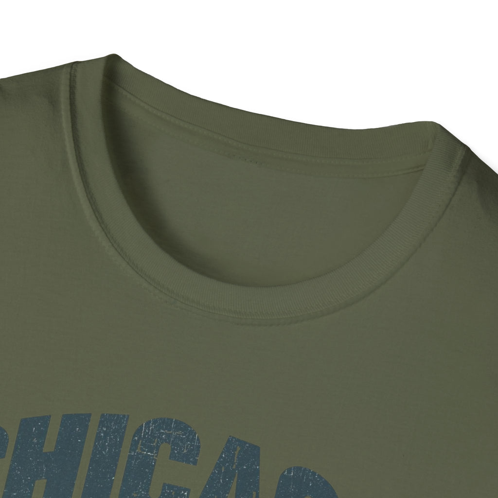 Chicago Skyline T-Shirt — Retro Sunset Cityscape Tee