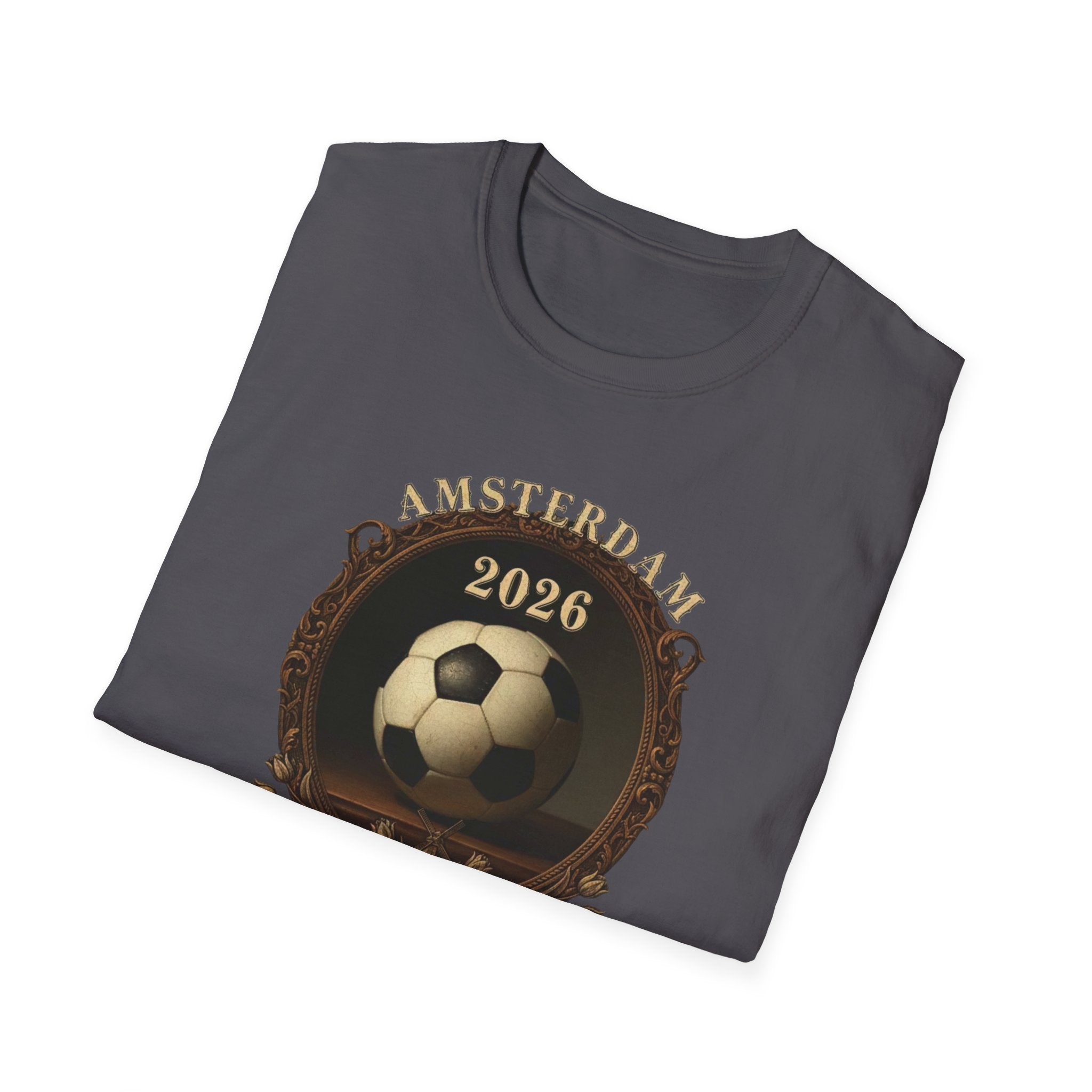 Amsterdam Netherlands 2026 Soccer T-Shirt — Vintage Football Design