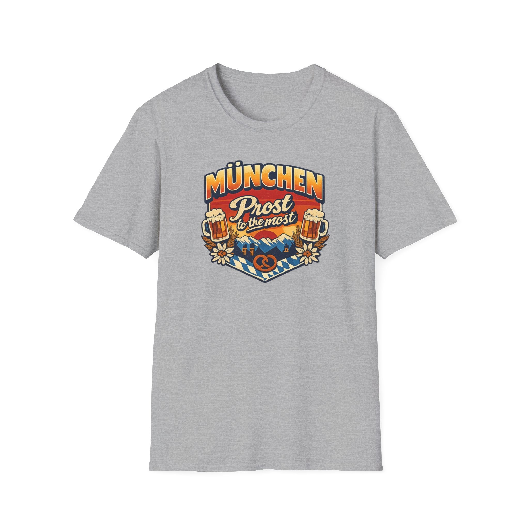 München Prost T-Shirt – Oktoberfest Beer & Pretzel Graphic Tee