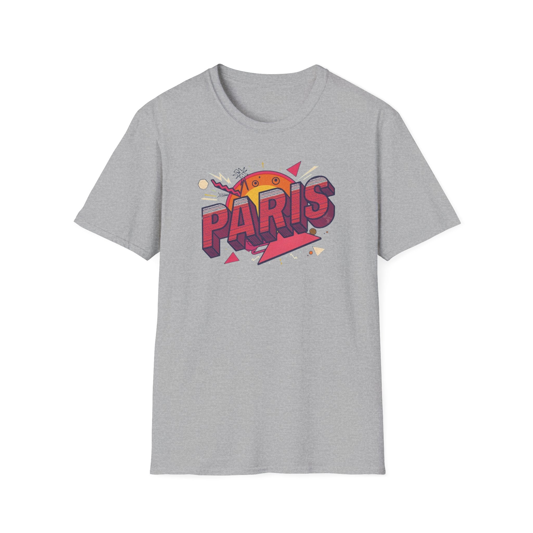 Paris Retro Graphic T-Shirt — Vintage Sunset Travel Tee