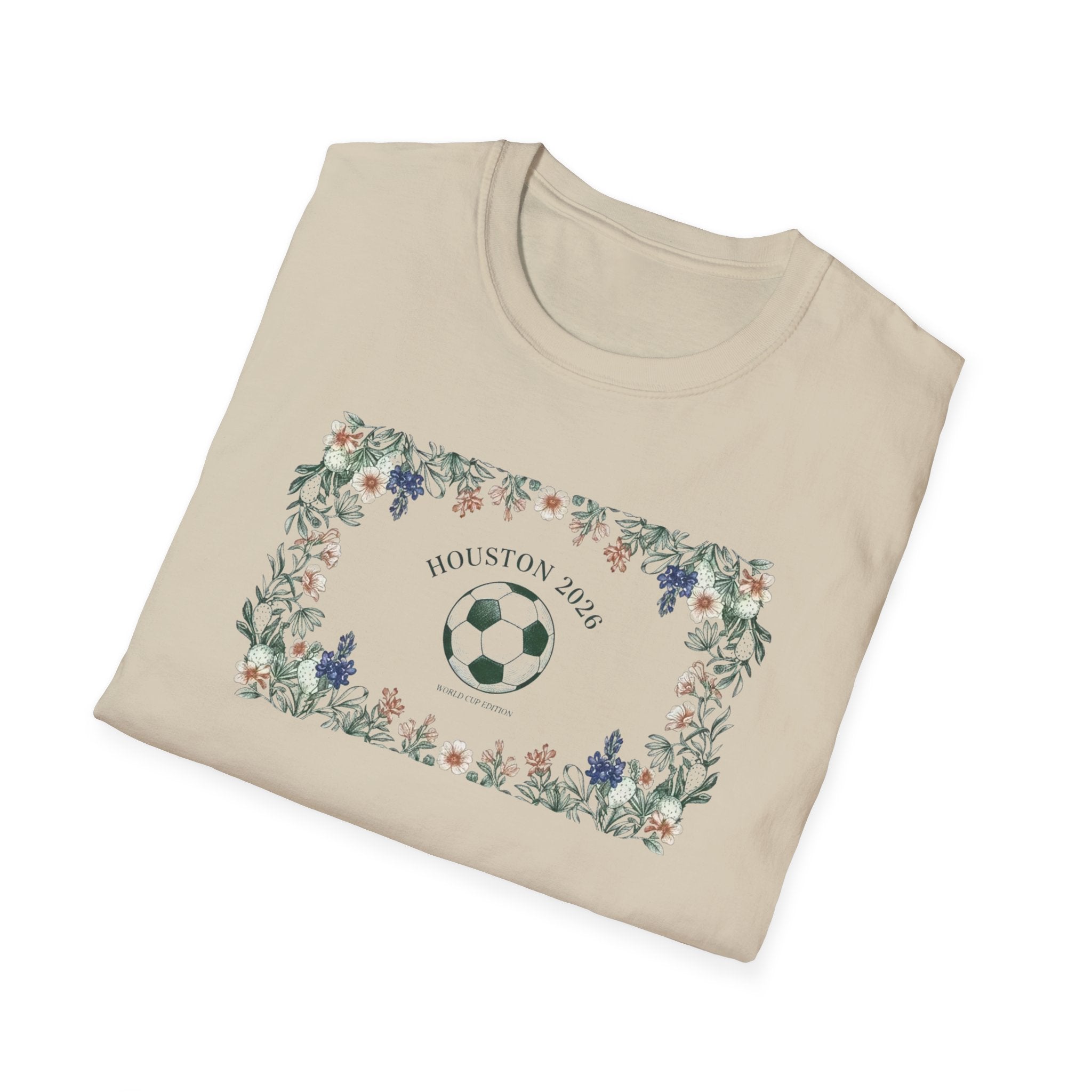 Floral Soccer Mom T-Shirt — 'Best Mom Ever' Athletic Floral Tee