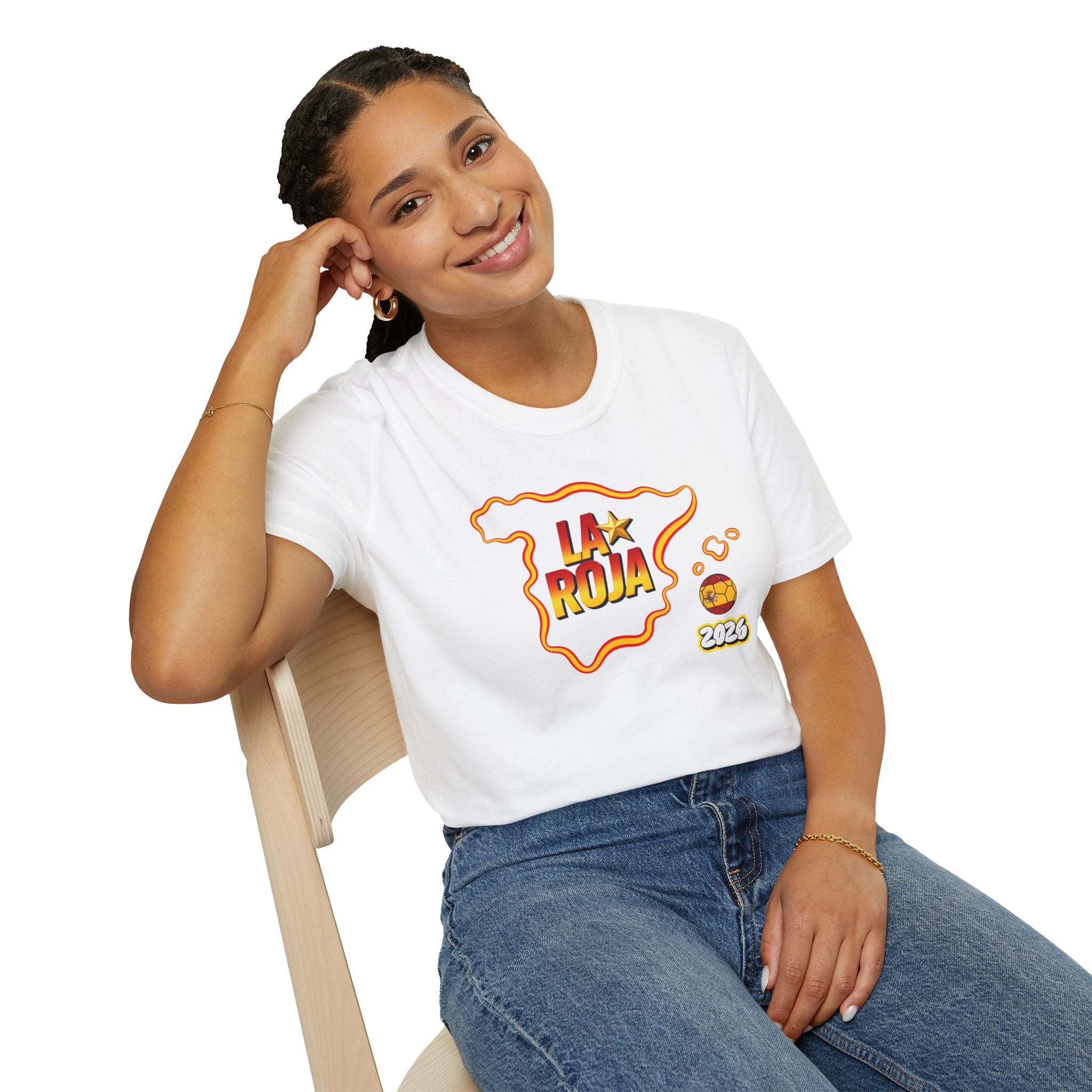 La Roja Spain Map T‑Shirt – 2026 Football World Cup Fan Tee