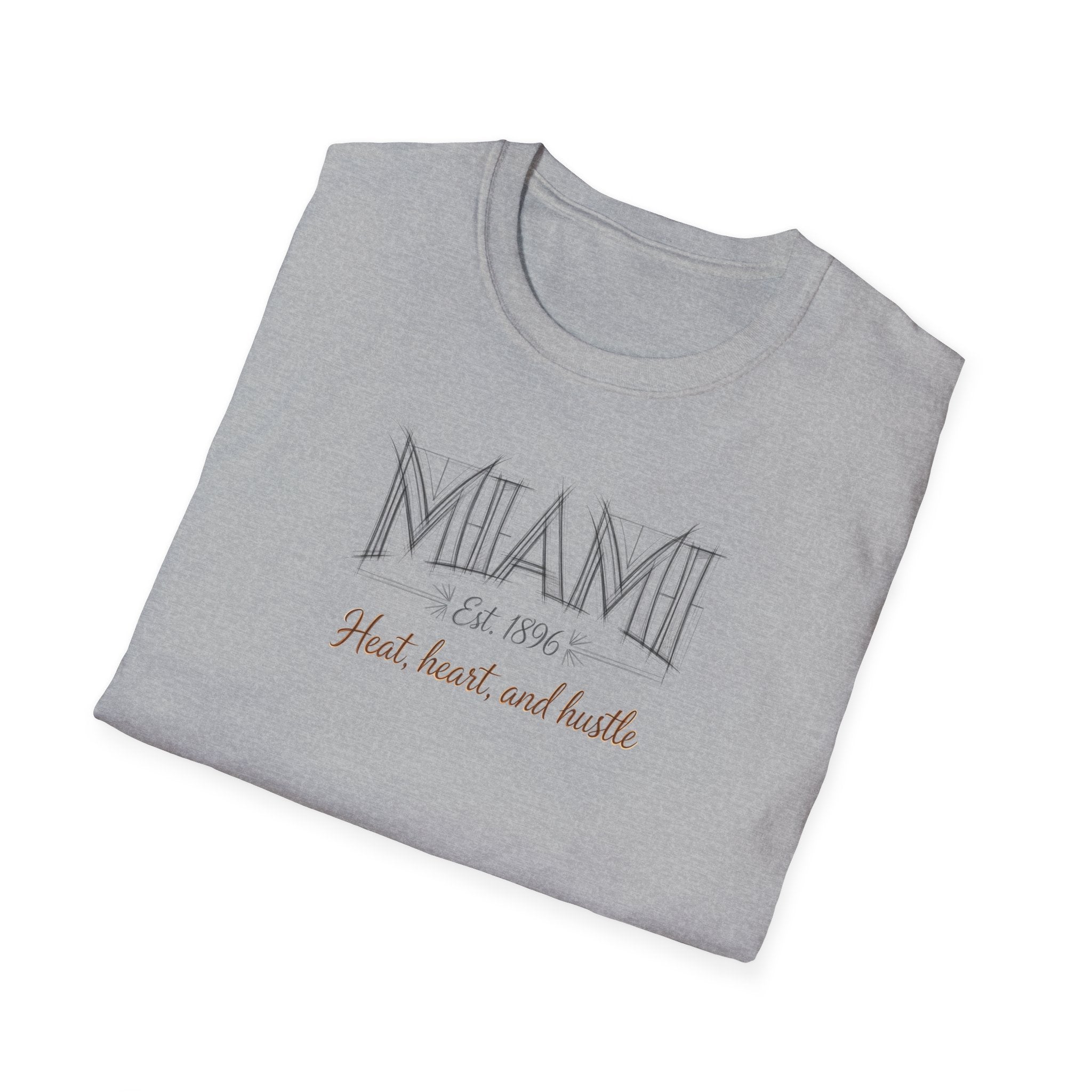 Miami FL 305 Vintage Retro T-Shirt — Heart, Hustle and Hustle City Tee