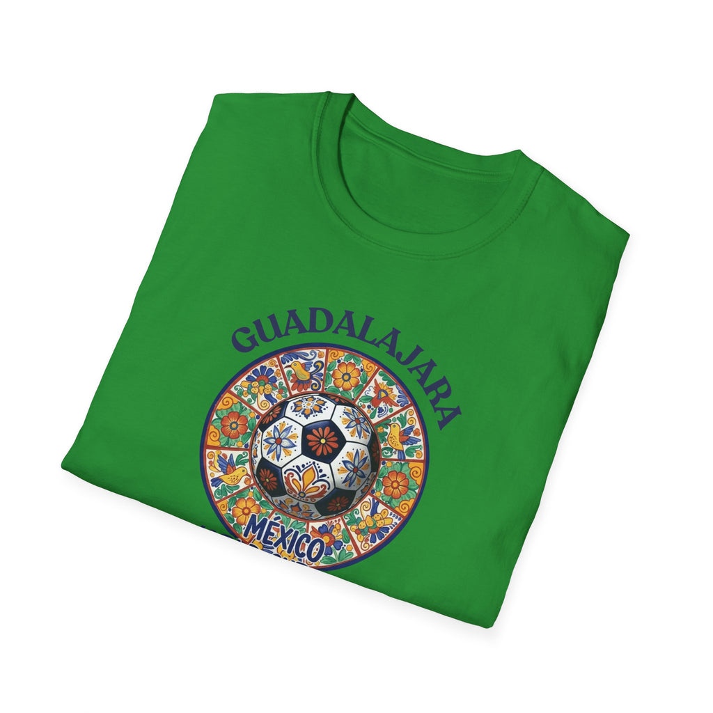 Guadalajara Mexico World Cup 2026 Soccer T-Shirt — Colorful Aztec Ball Design