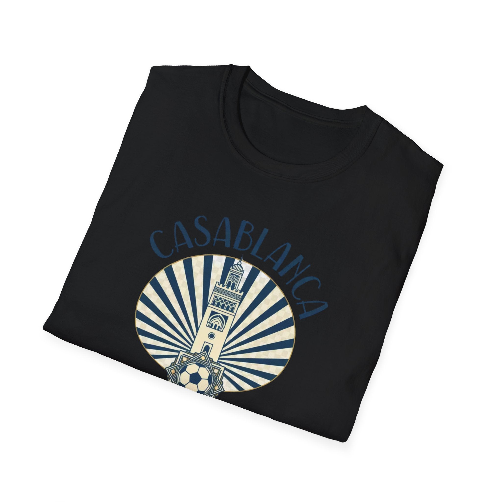 Casablanca Vintage Travel T-Shirt — Morocco World Cup 2026 Souvenir