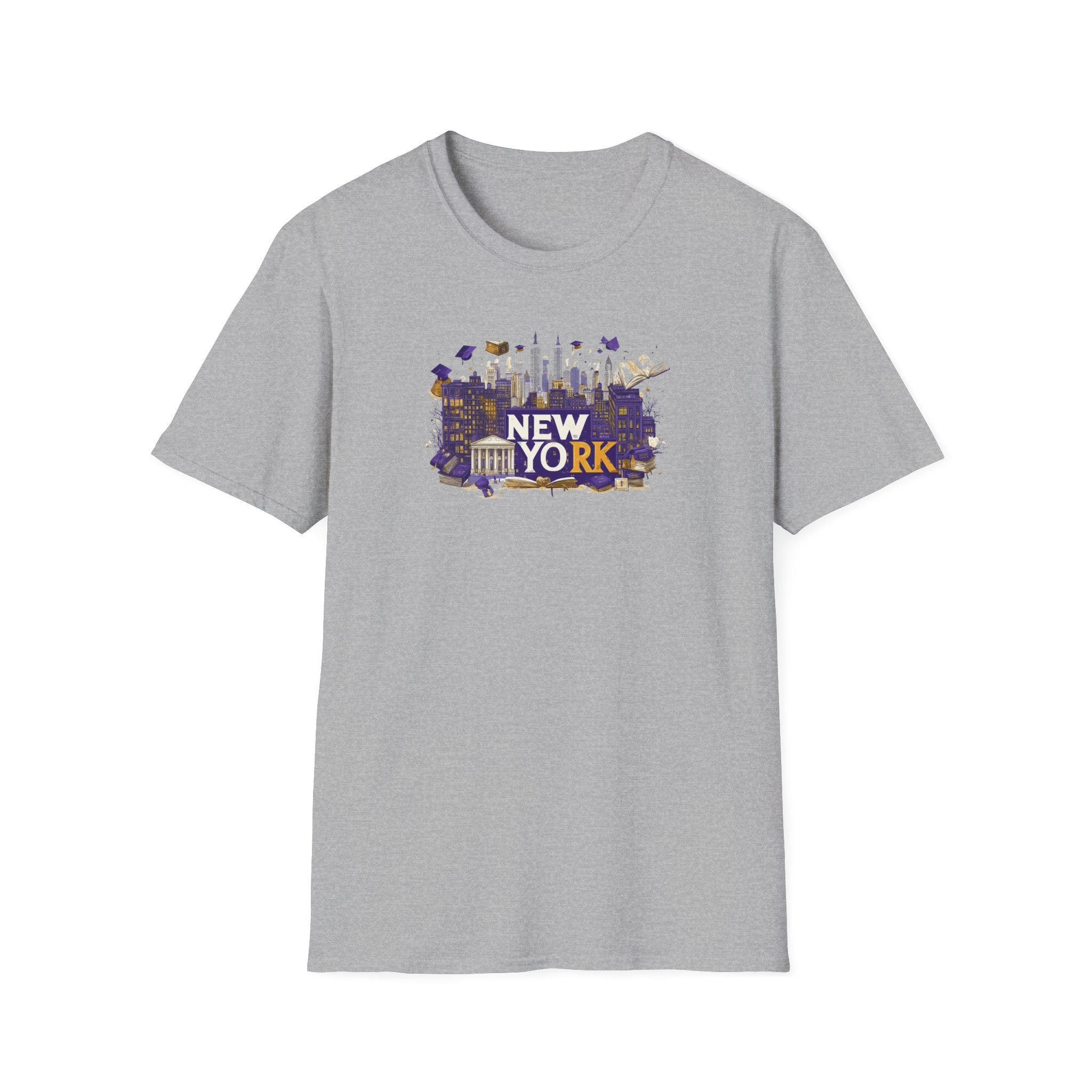 New York Skyline Graphic T-Shirt | Cityscape, Statue of Liberty, Urban Landmarks