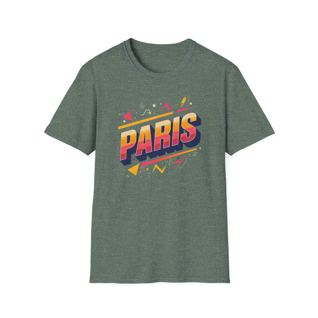 Paris Retro Graphic T-Shirt — Vintage 80s Style Travel Tee