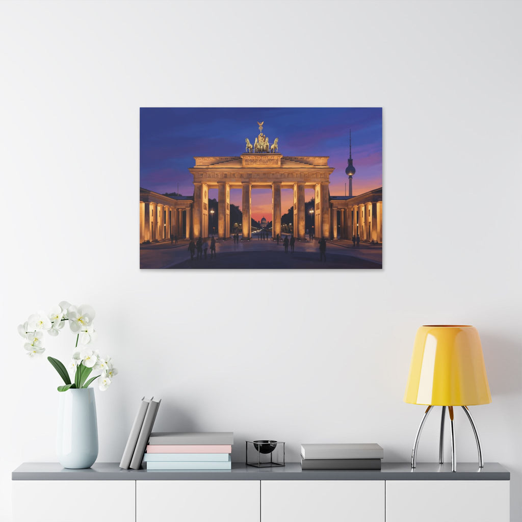 Brandenburg Gate Sunset Canvas Print