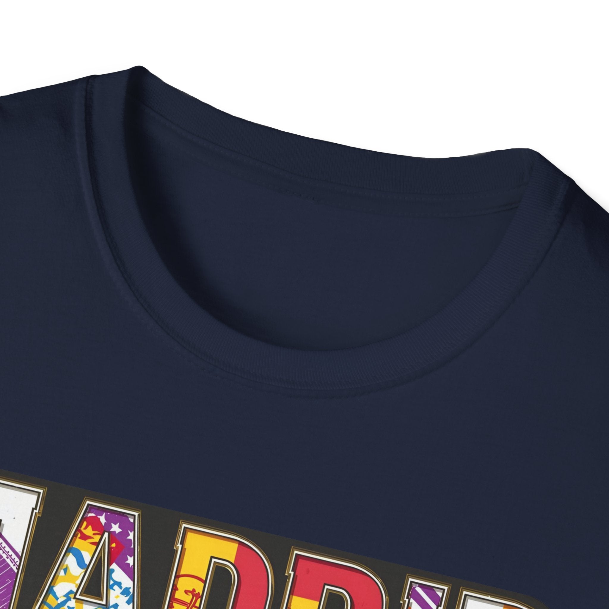 Madrid Colorful Lettering T-Shirt | City Typography Travel Shirt